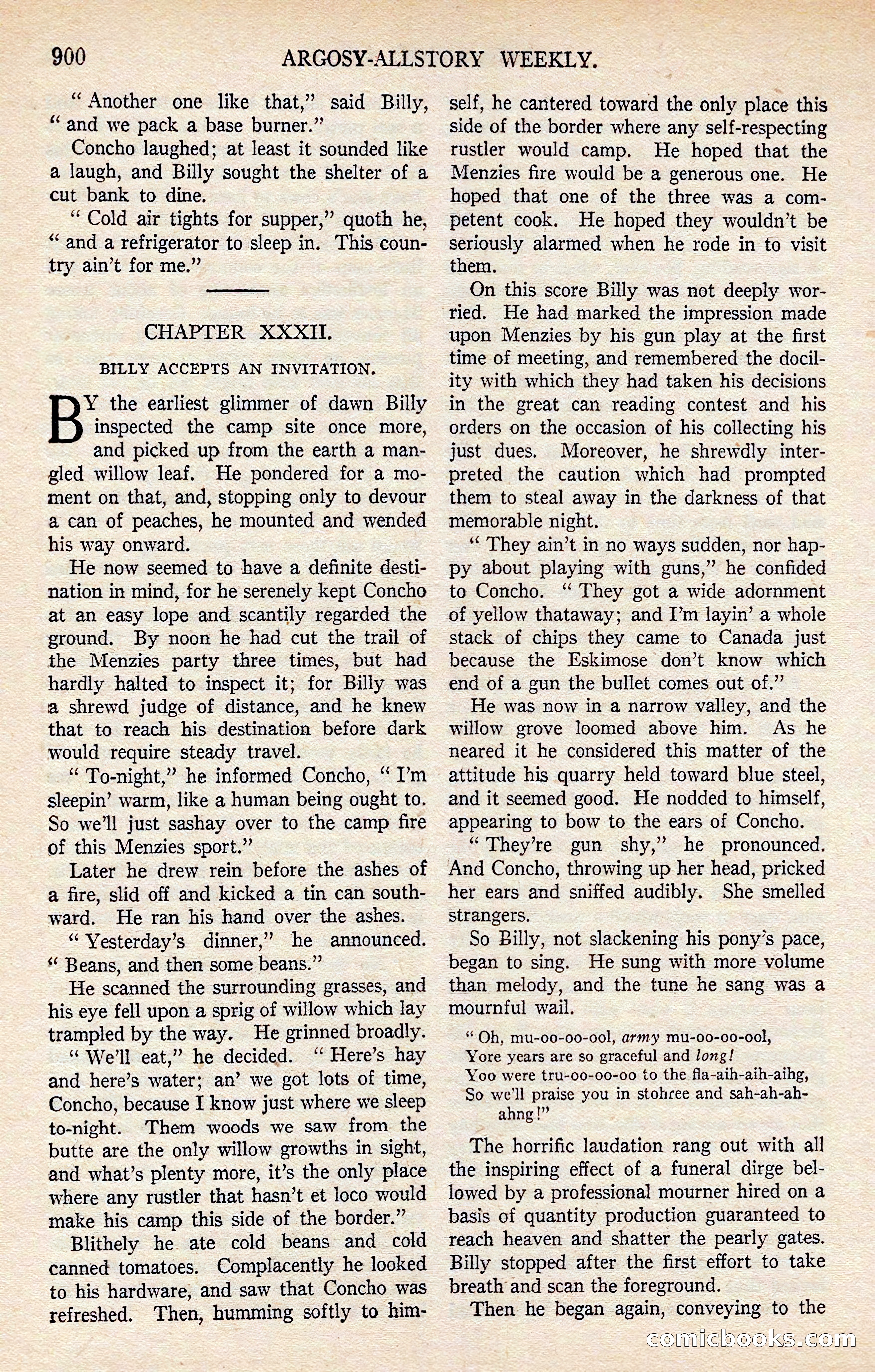 Argosy All-Story Weekly — page 110 of 176