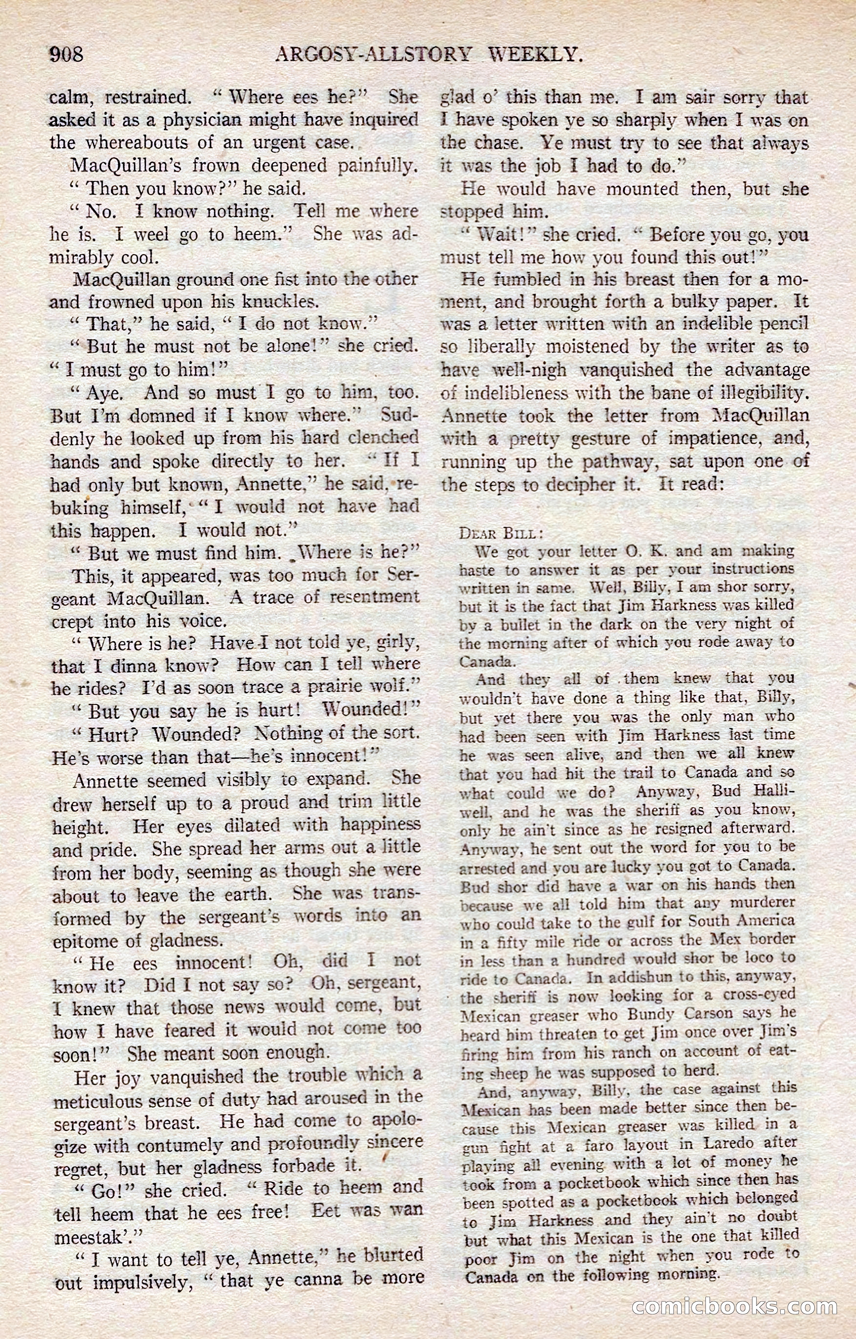 Argosy All-Story Weekly — page 118 of 176