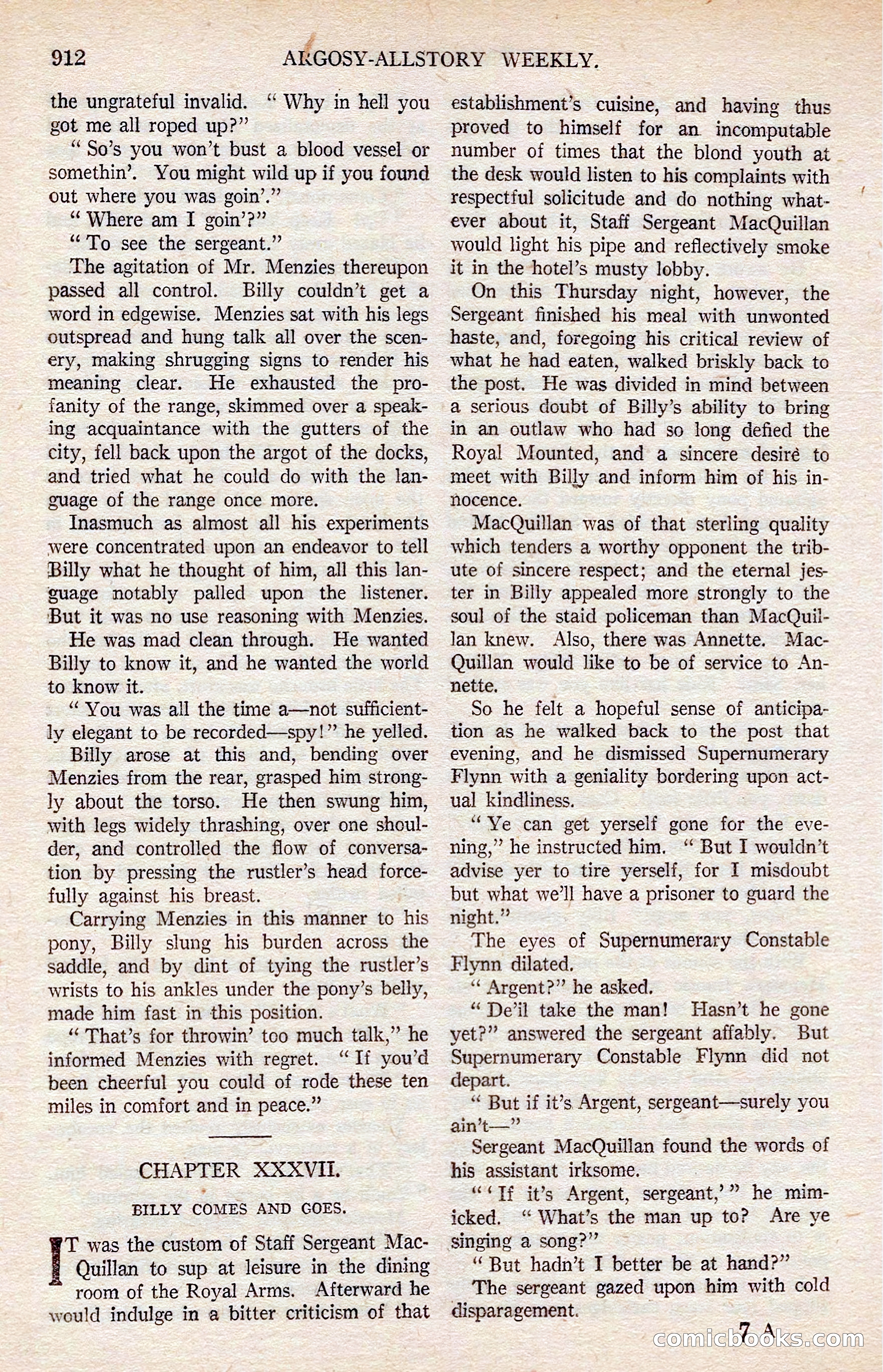 Argosy All-Story Weekly — page 122 of 176