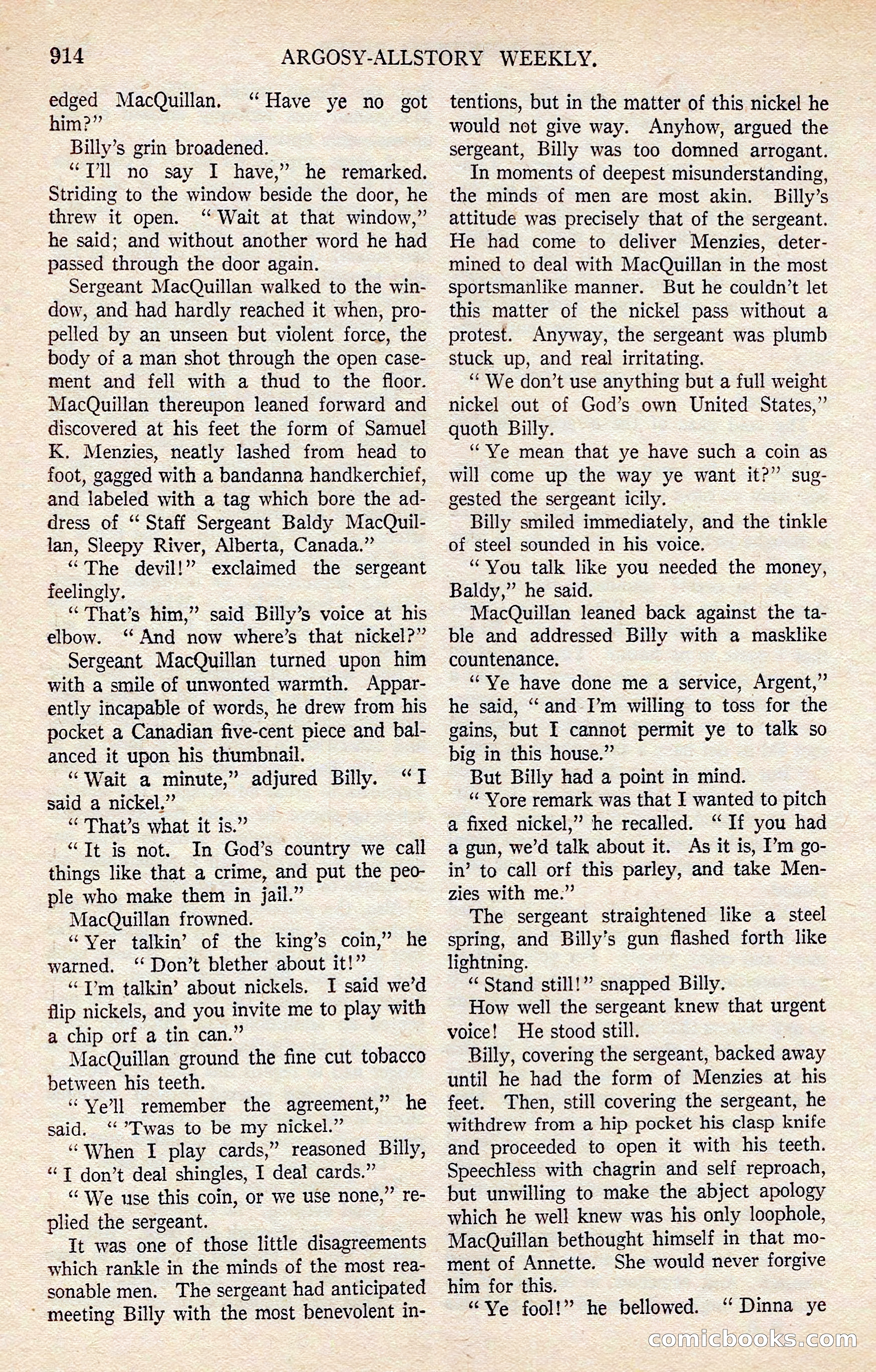 Argosy All-Story Weekly — page 124 of 176