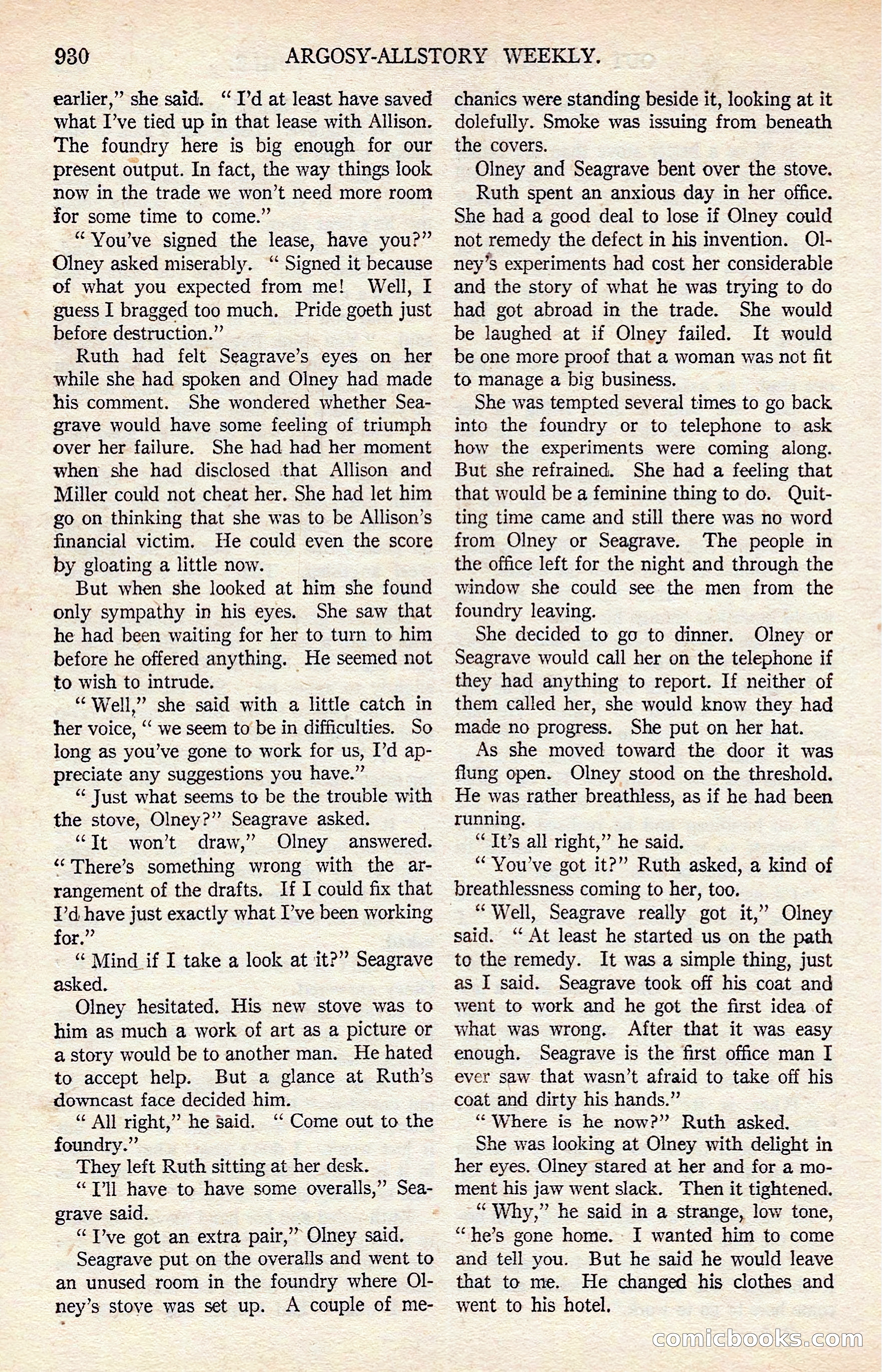 Argosy All-Story Weekly — page 140 of 176