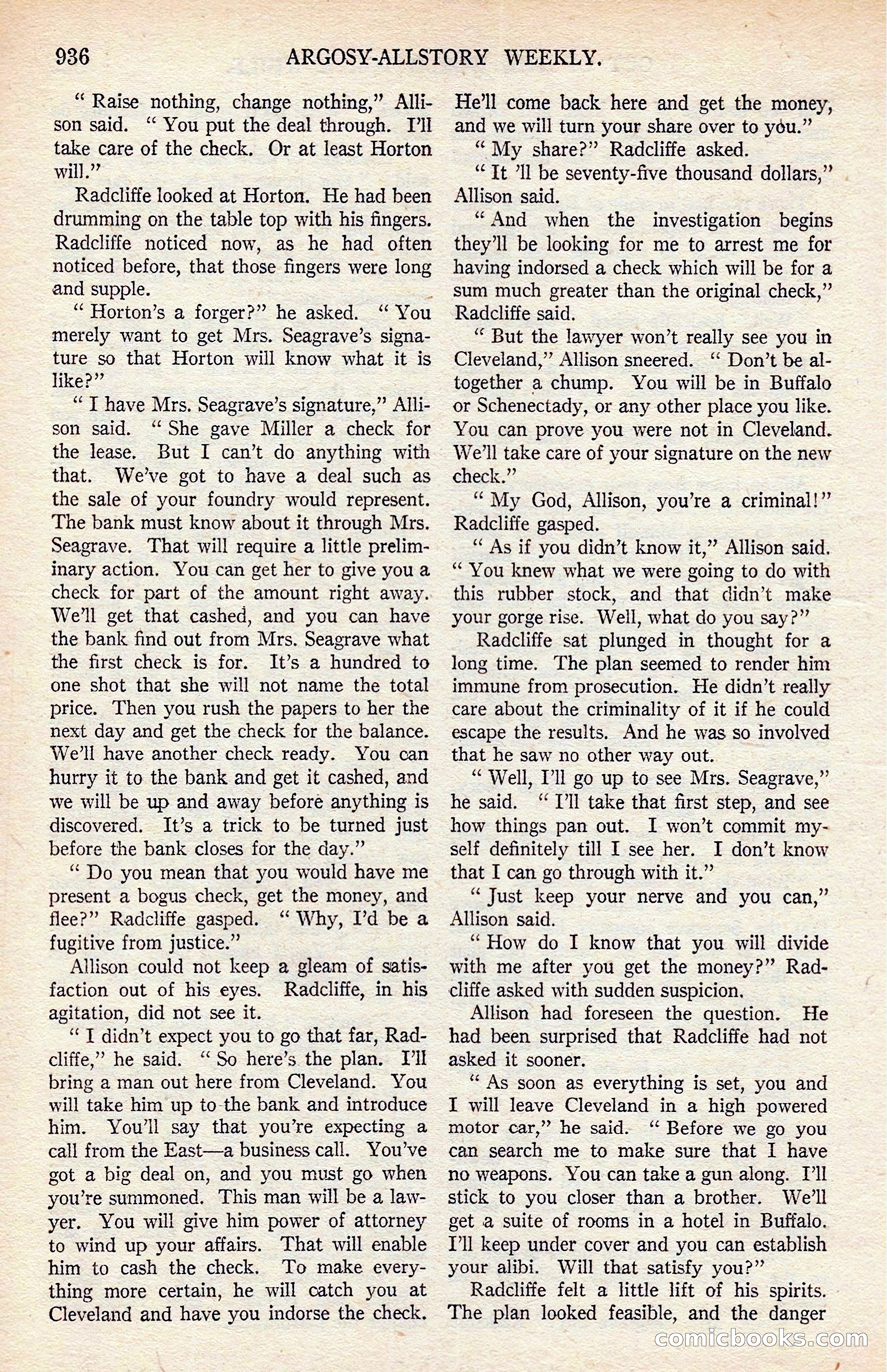 Argosy All-Story Weekly — page 146 of 176