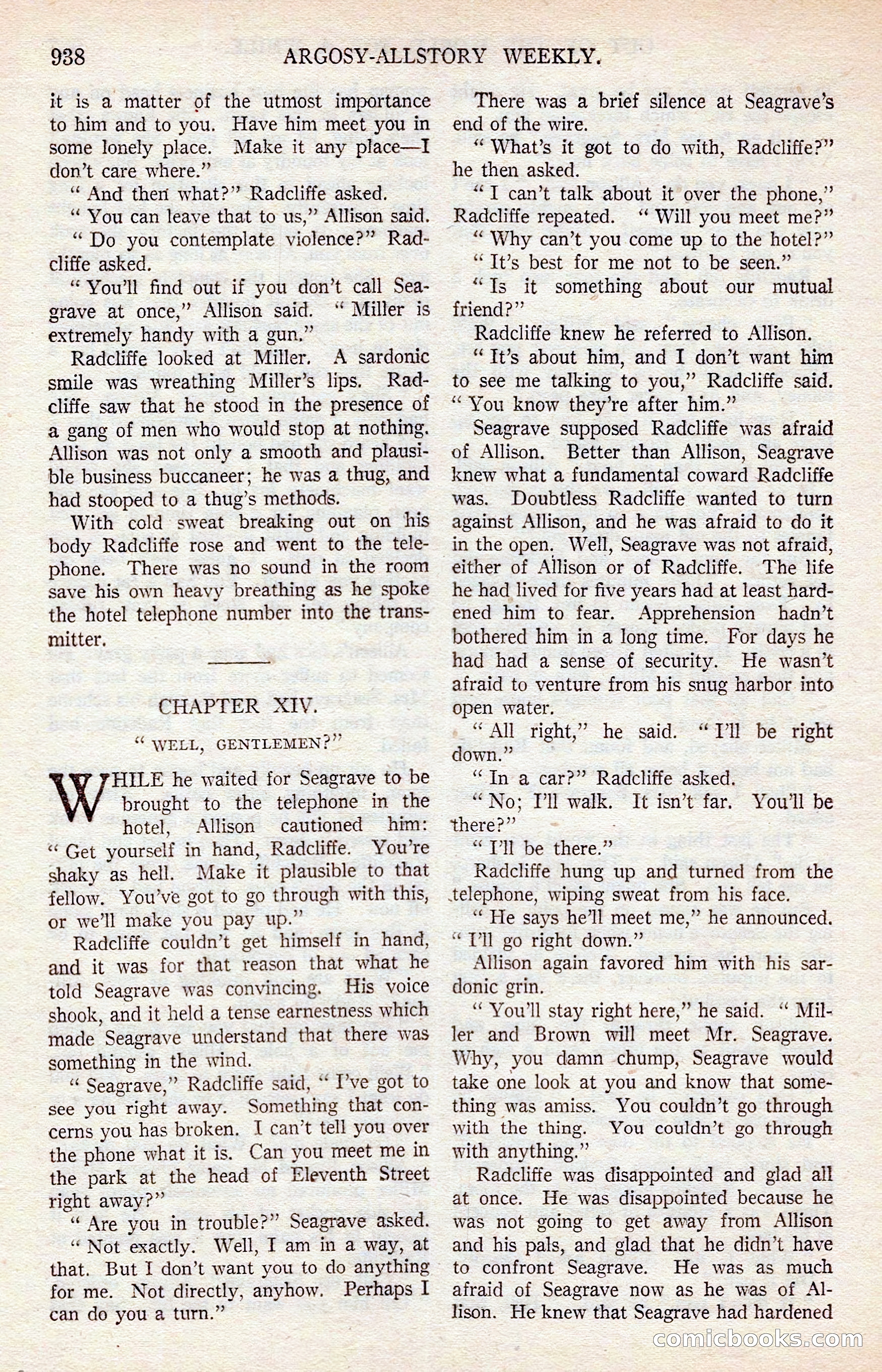 Argosy All-Story Weekly — page 148 of 176