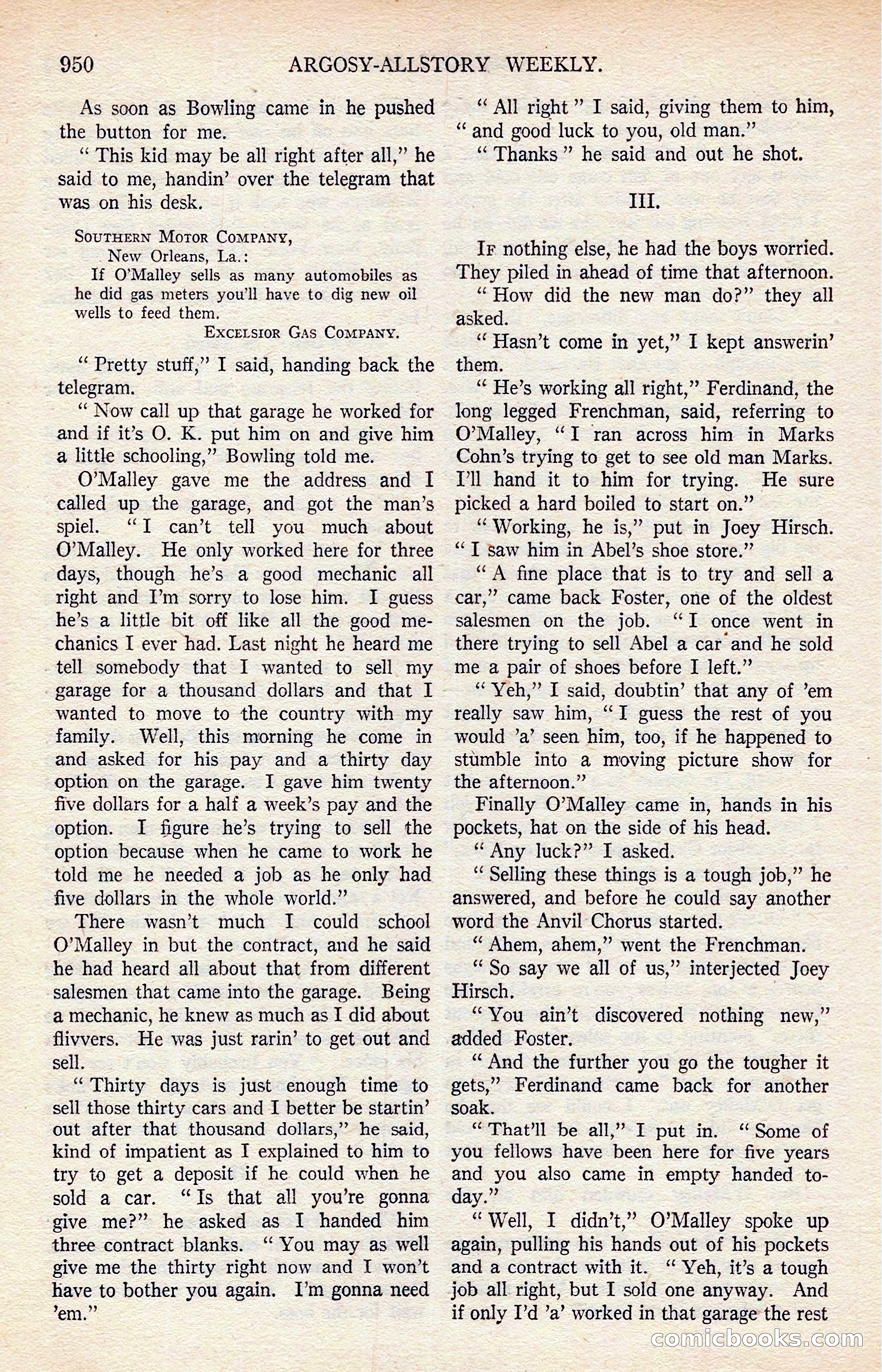 Argosy All-Story Weekly — page 160 of 176