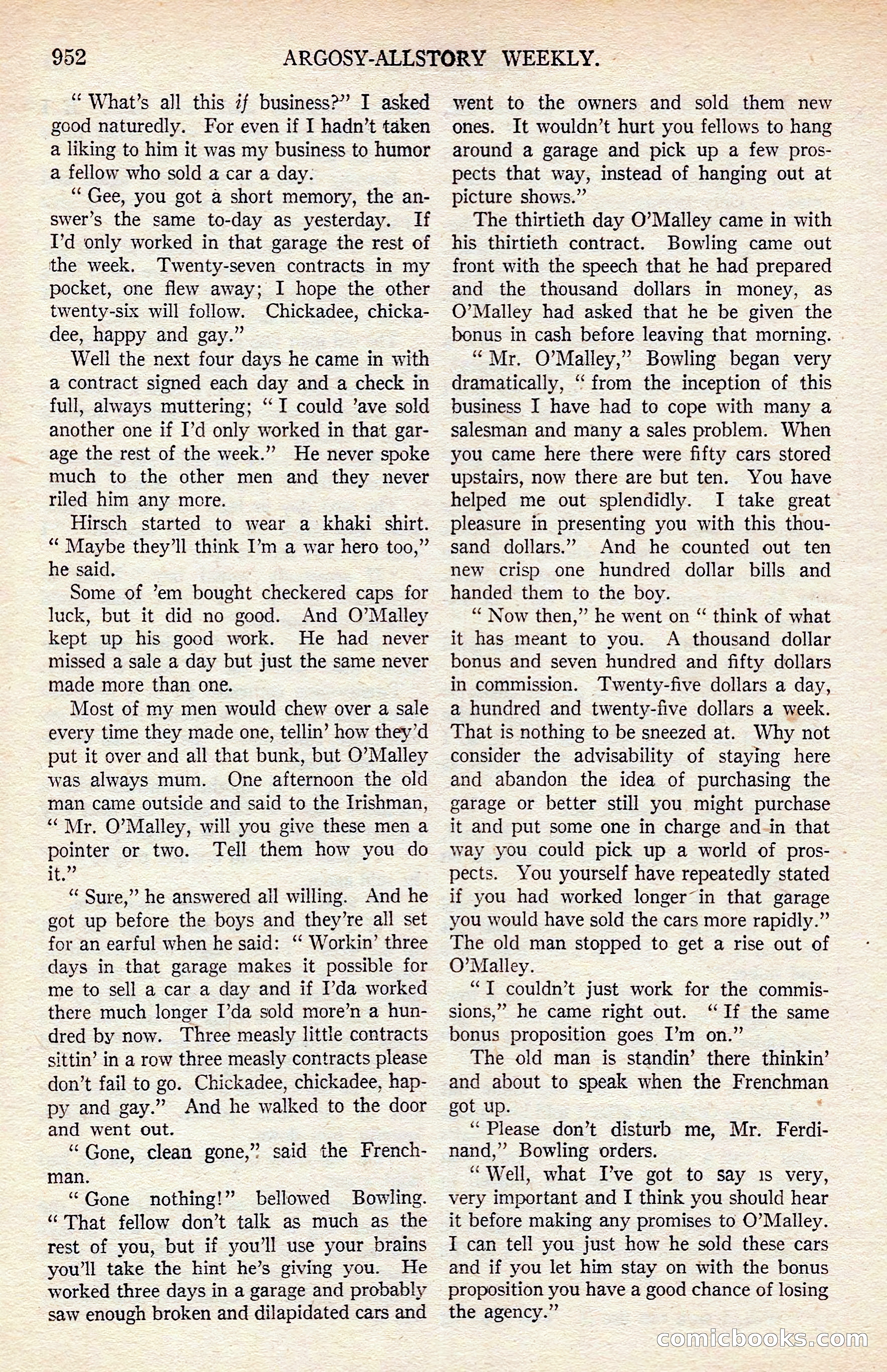 Argosy All-Story Weekly — page 162 of 176
