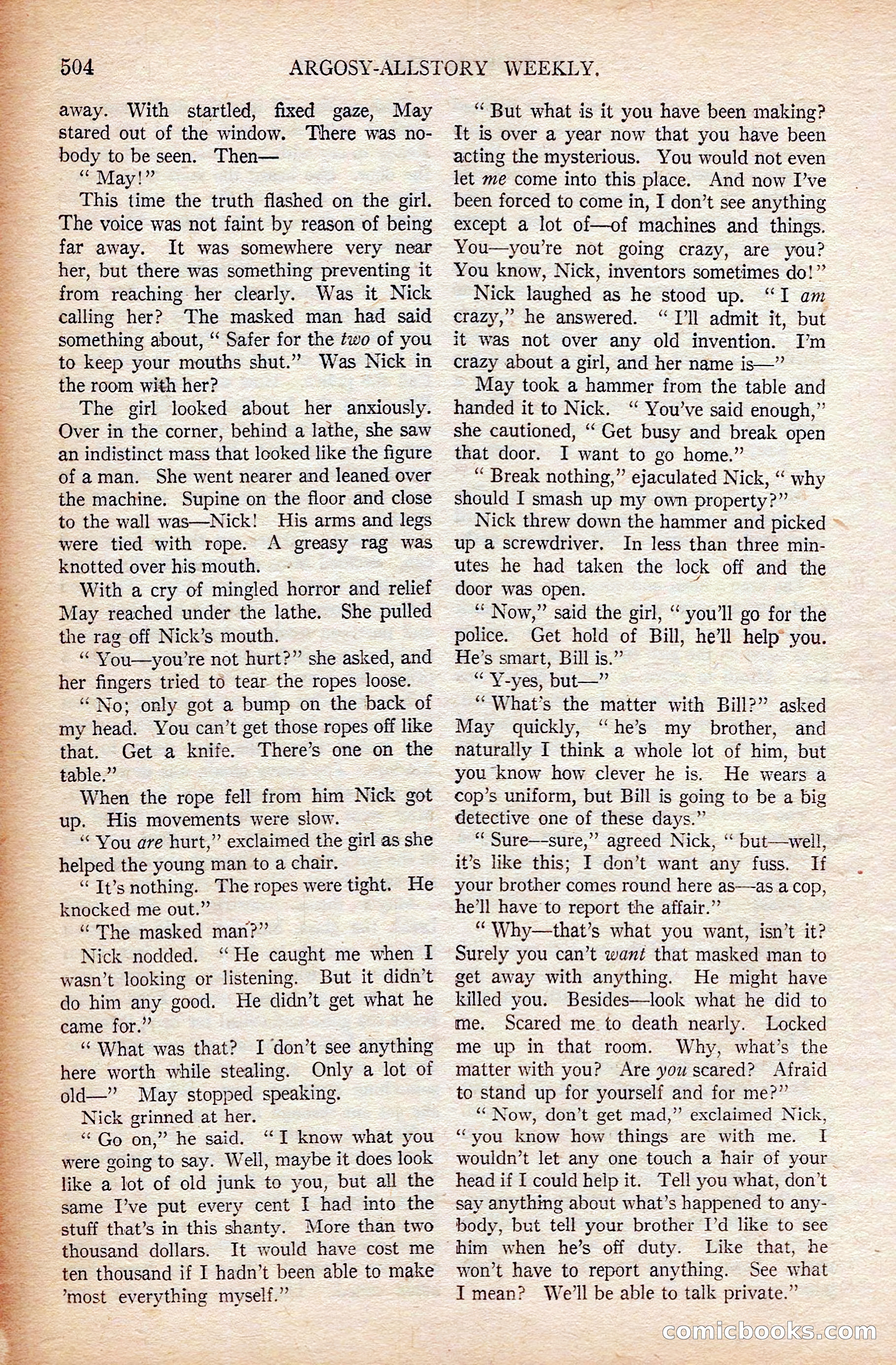 Argosy All-Story Weekly, April 19, 1924 — page 34 of 172