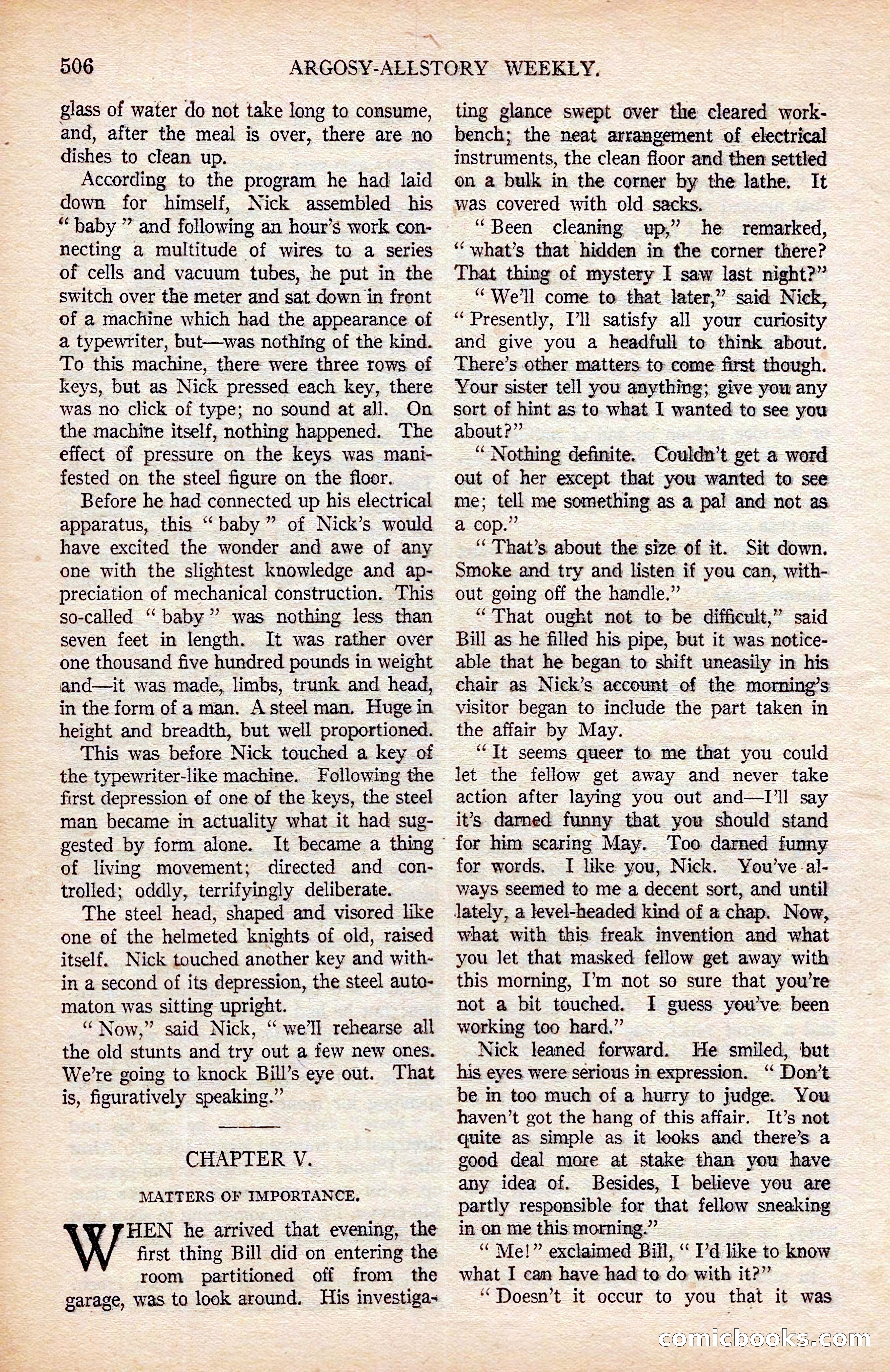Argosy All-Story Weekly, April 19, 1924 — page 36 of 172