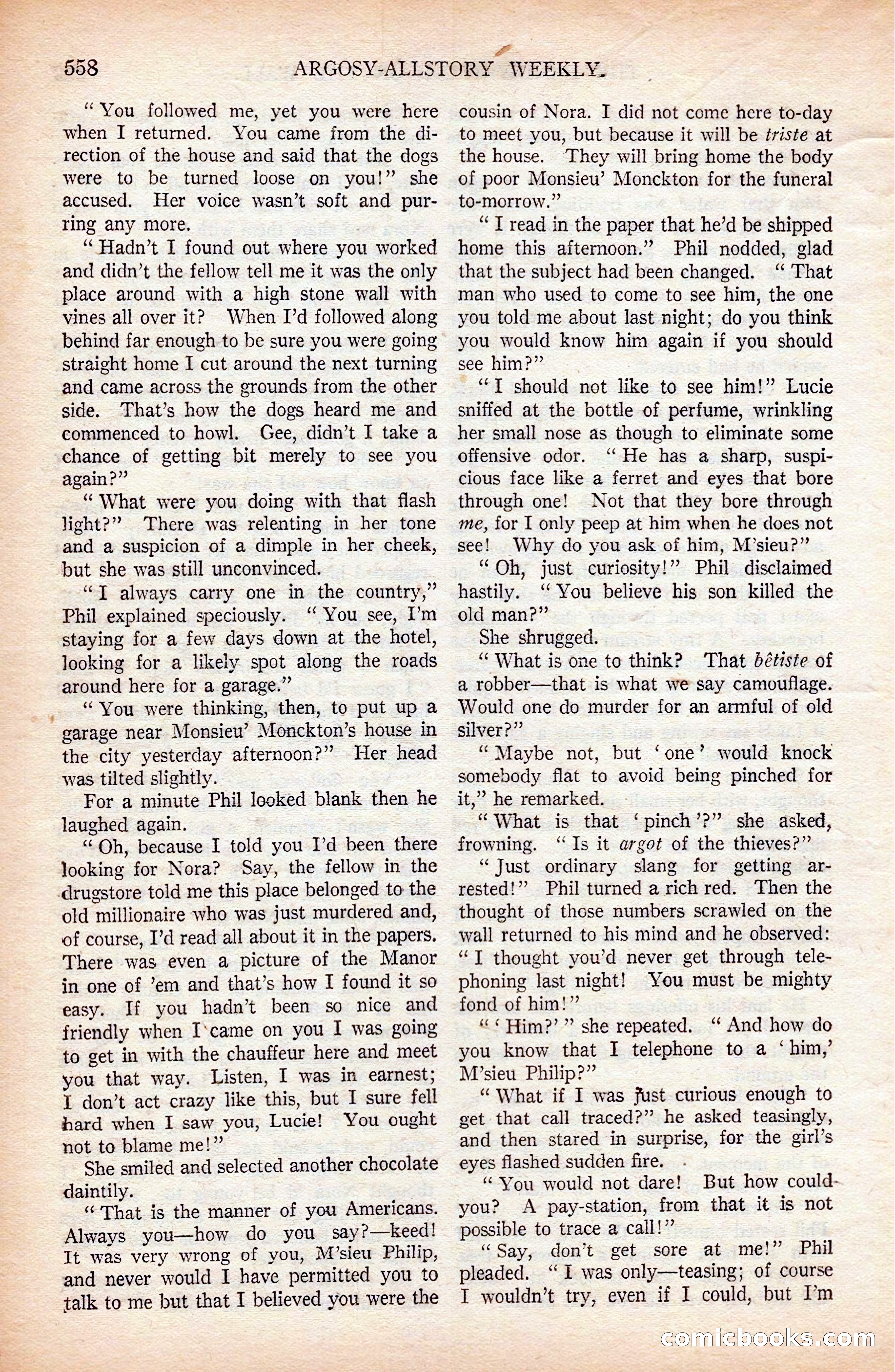 Argosy All-Story Weekly, April 19, 1924 — page 88 of 172