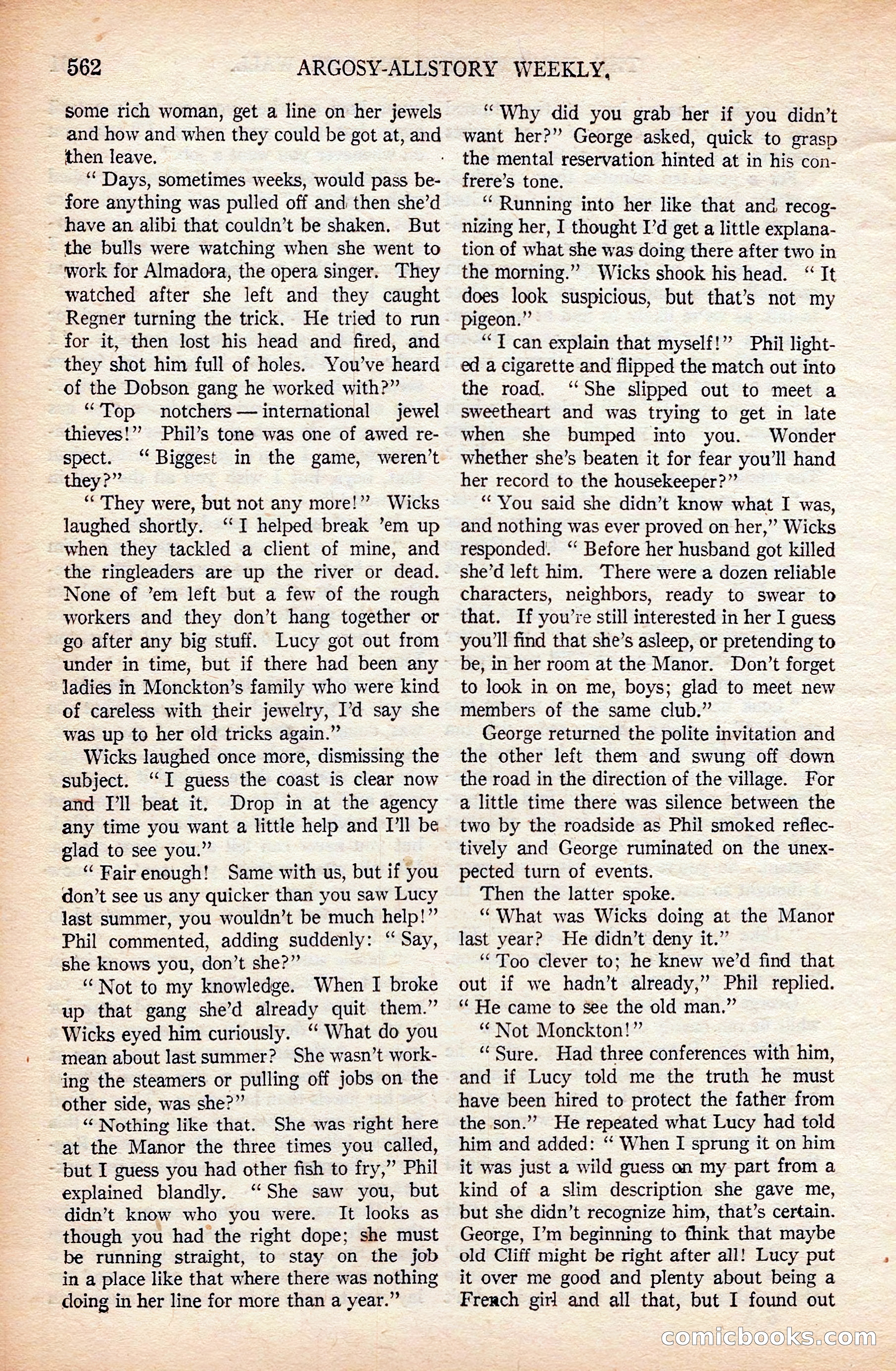 Argosy All-Story Weekly, April 19, 1924 — page 92 of 172