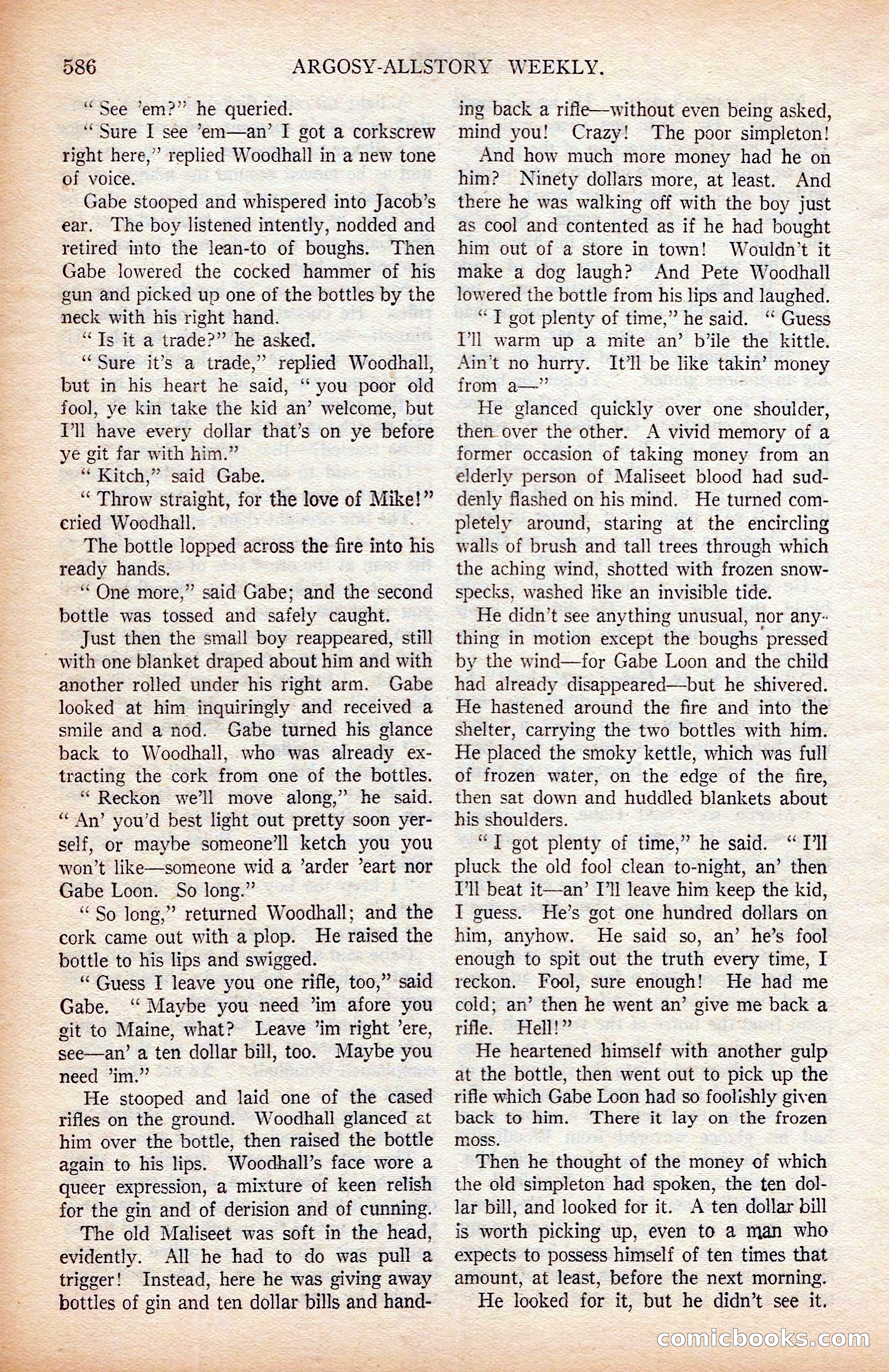 Argosy All-Story Weekly, April 19, 1924 — page 116 of 172