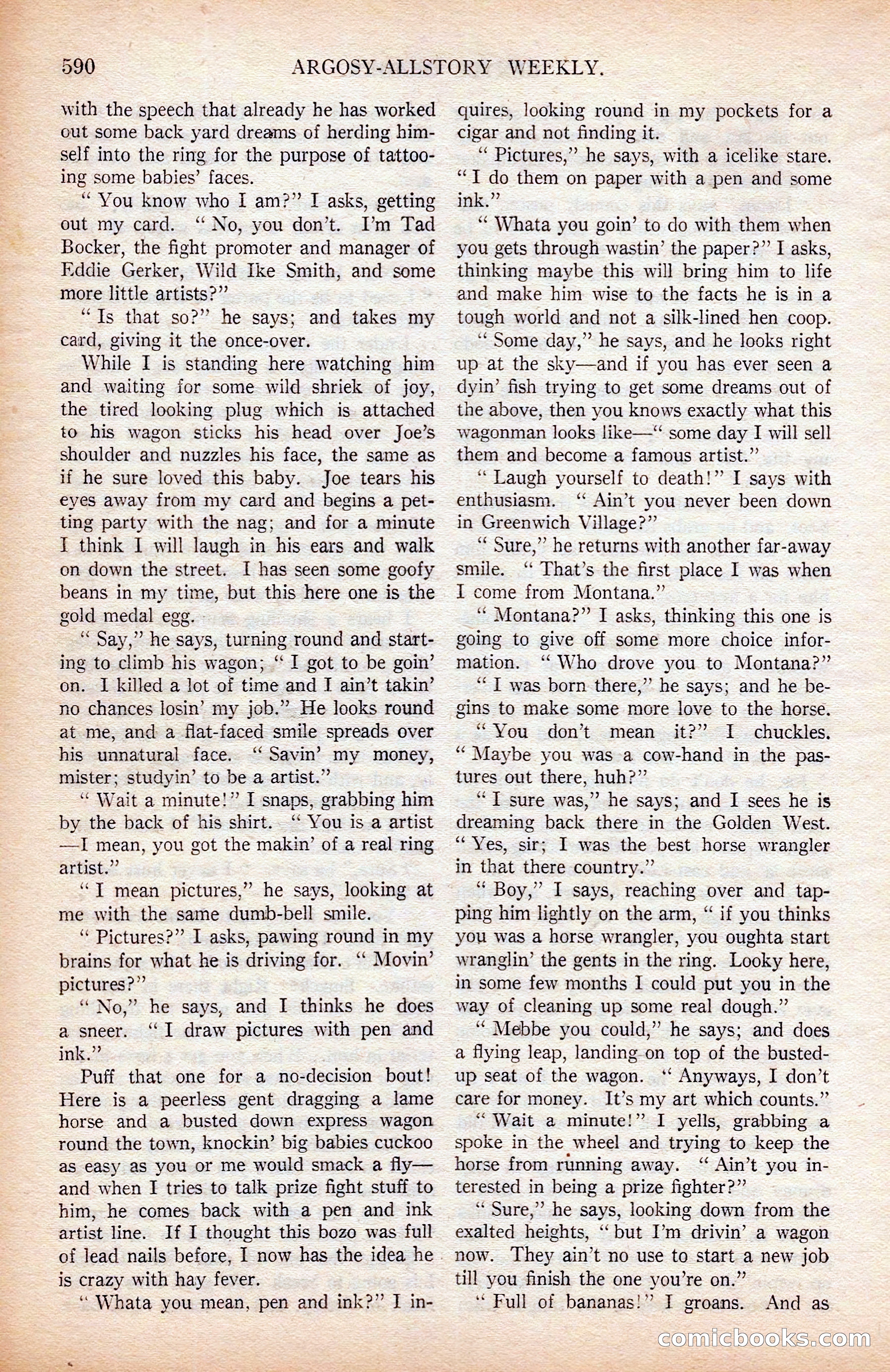 Argosy All-Story Weekly, April 19, 1924 — page 120 of 172