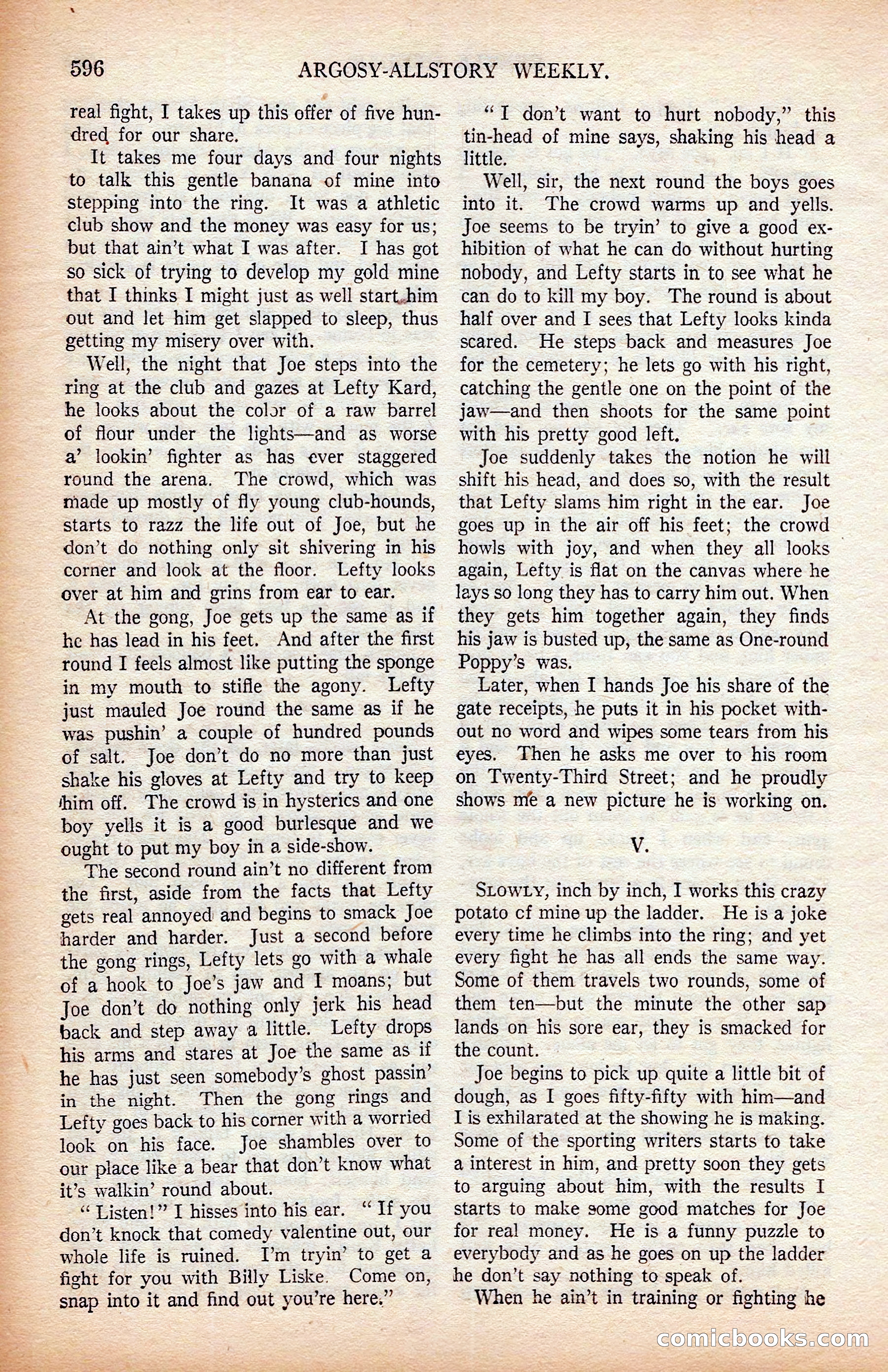 Argosy All-Story Weekly, April 19, 1924 — page 126 of 172