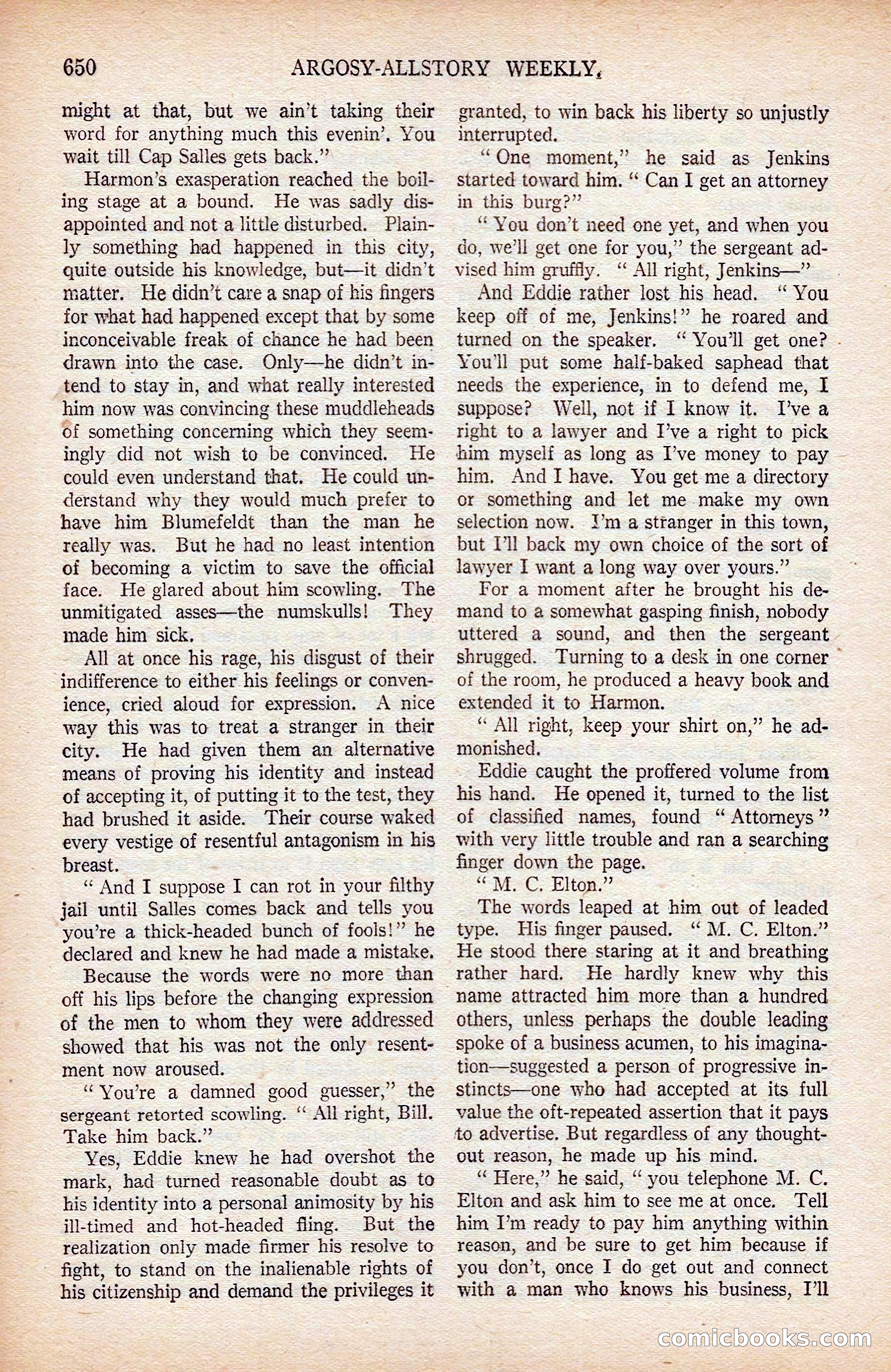 Argosy All-Story Weekly — page 20 of 176
