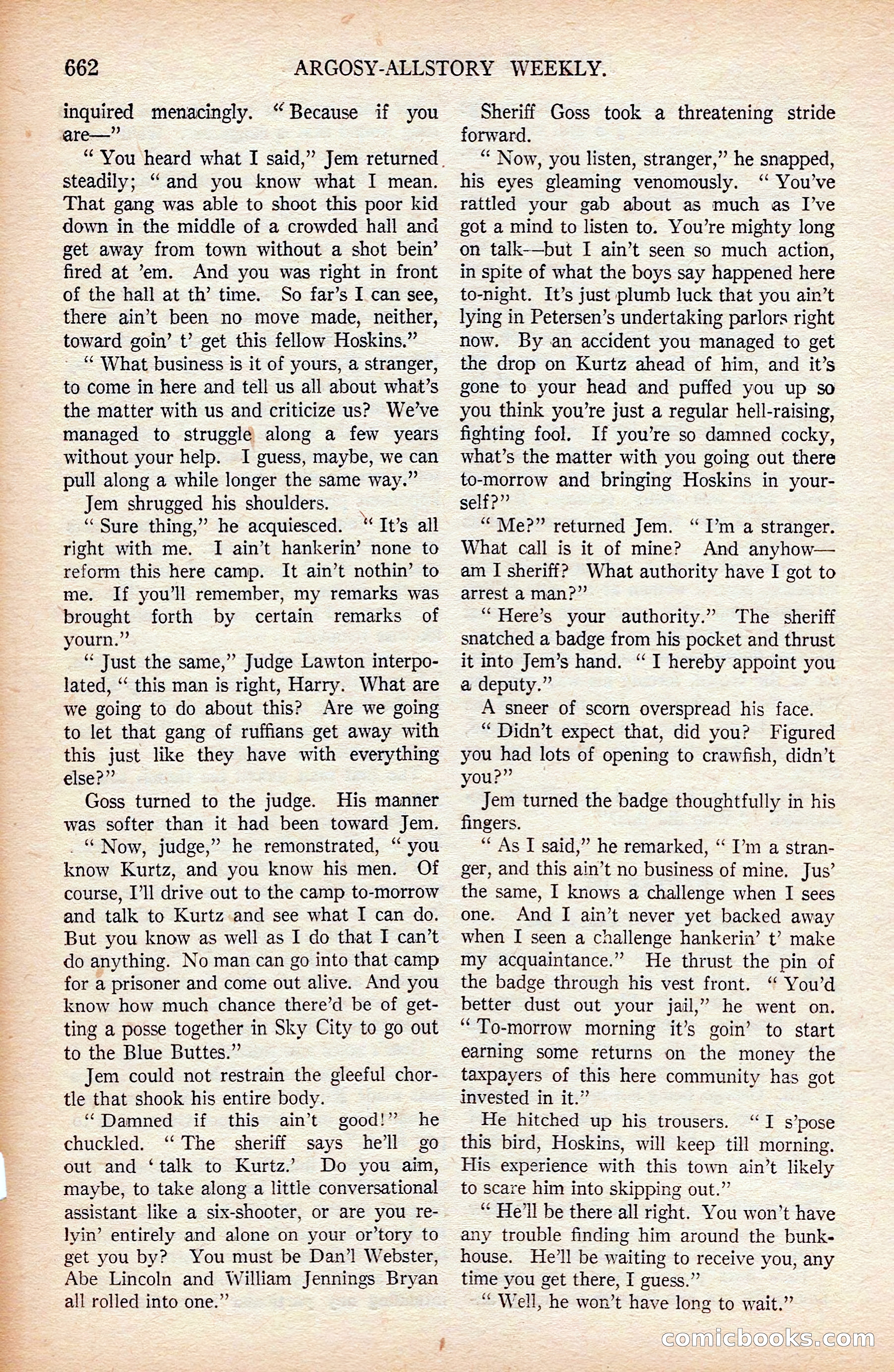 Argosy All-Story Weekly — page 32 of 176