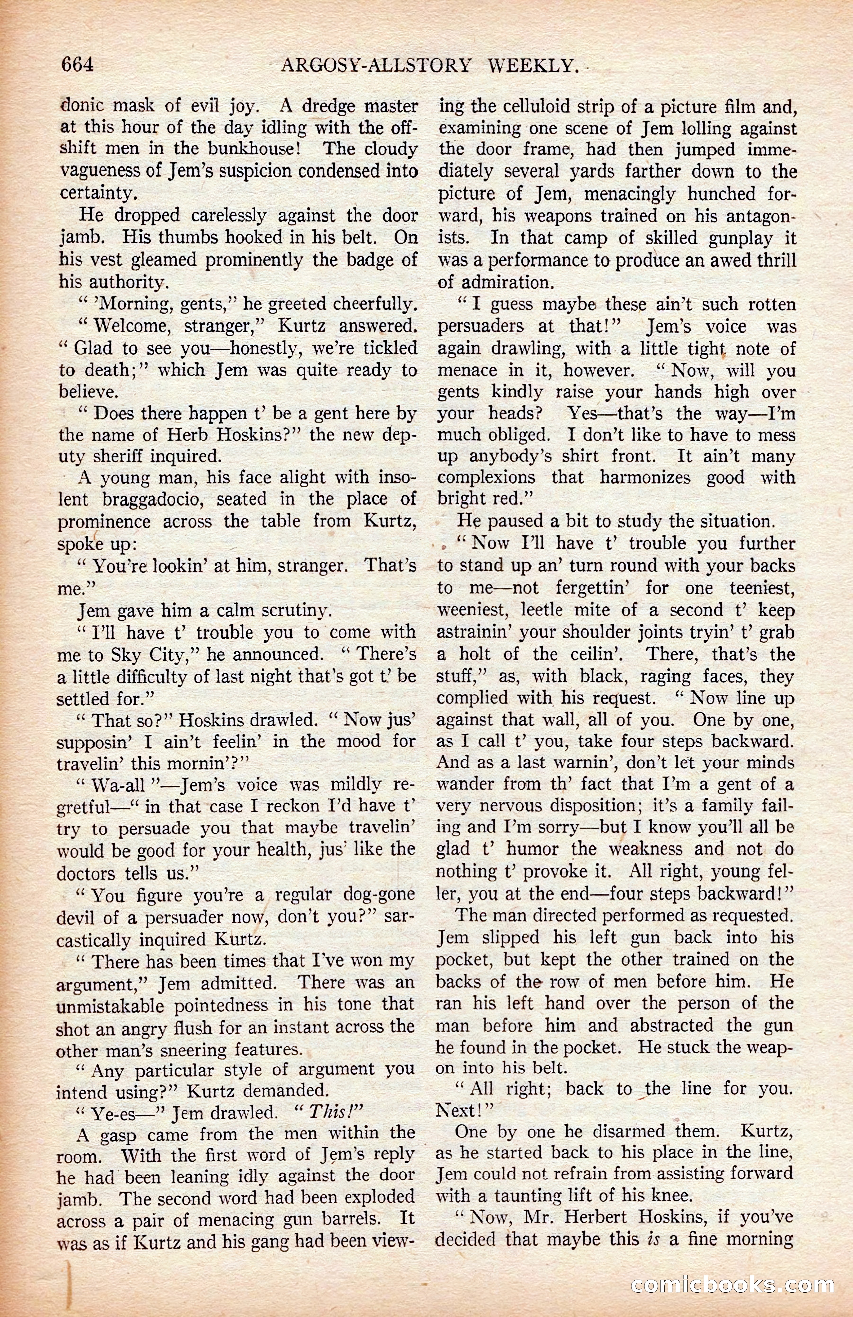 Argosy All-Story Weekly — page 34 of 176