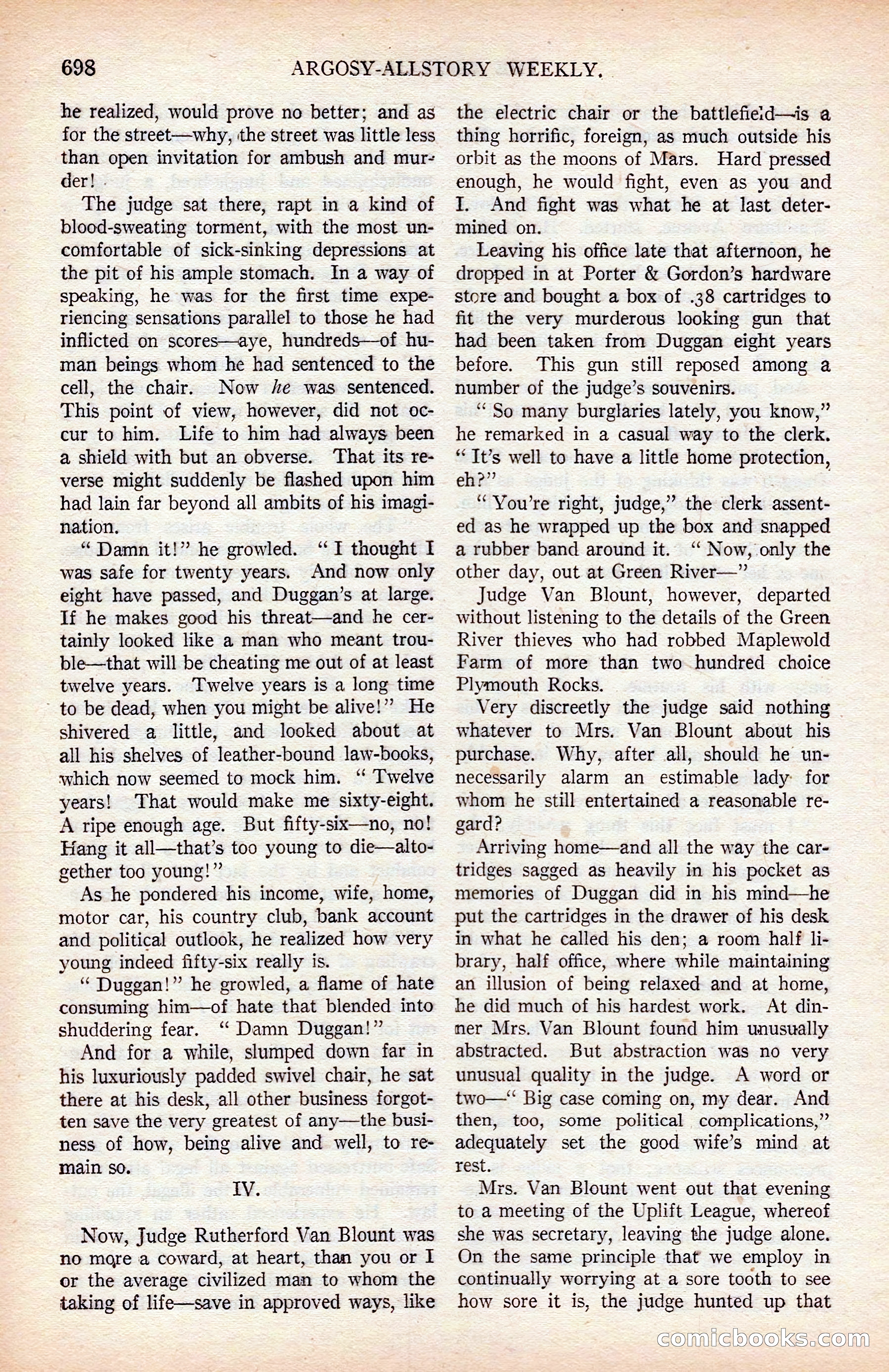 Argosy All-Story Weekly — page 68 of 176