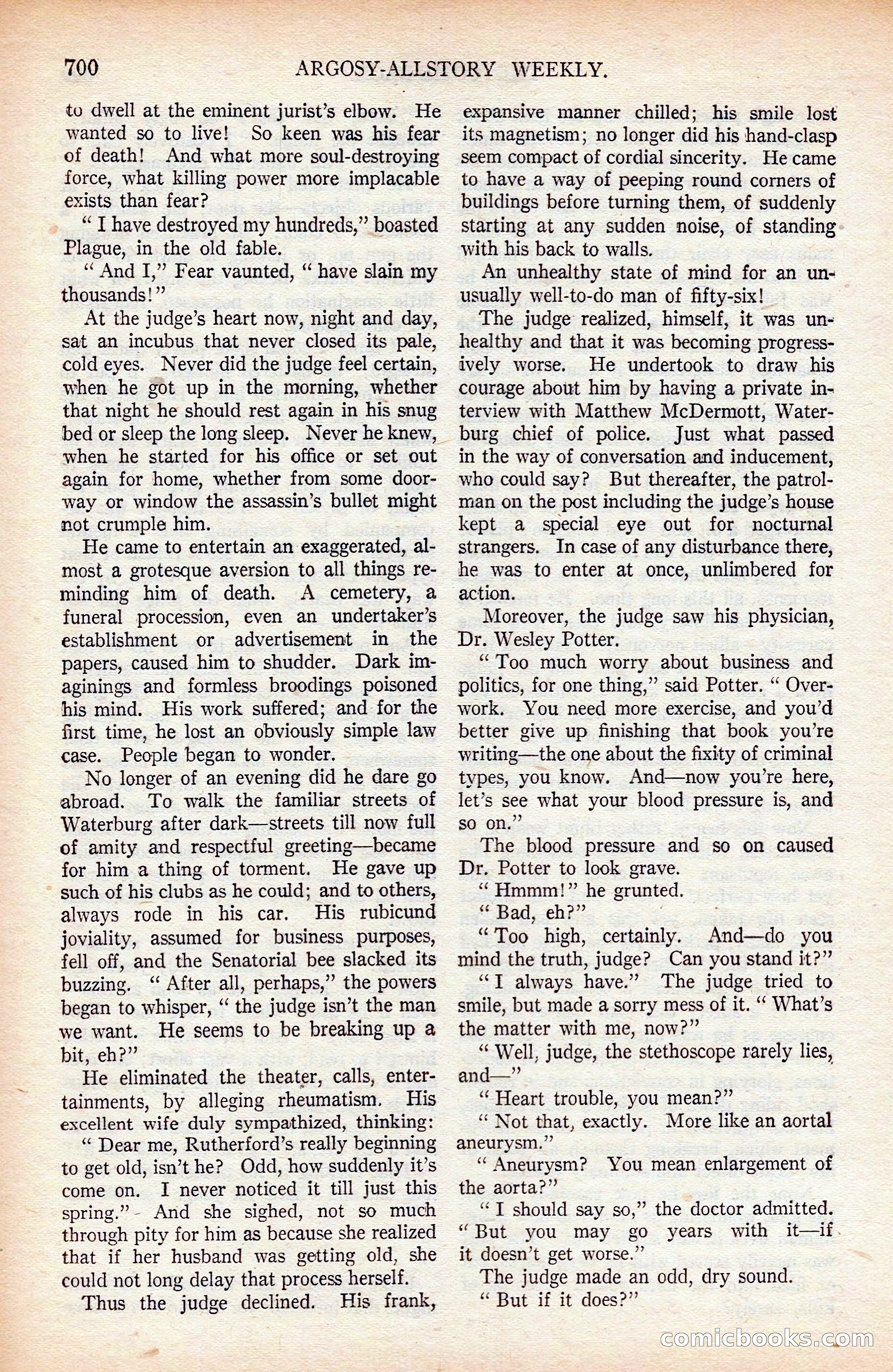 Argosy All-Story Weekly — page 70 of 176