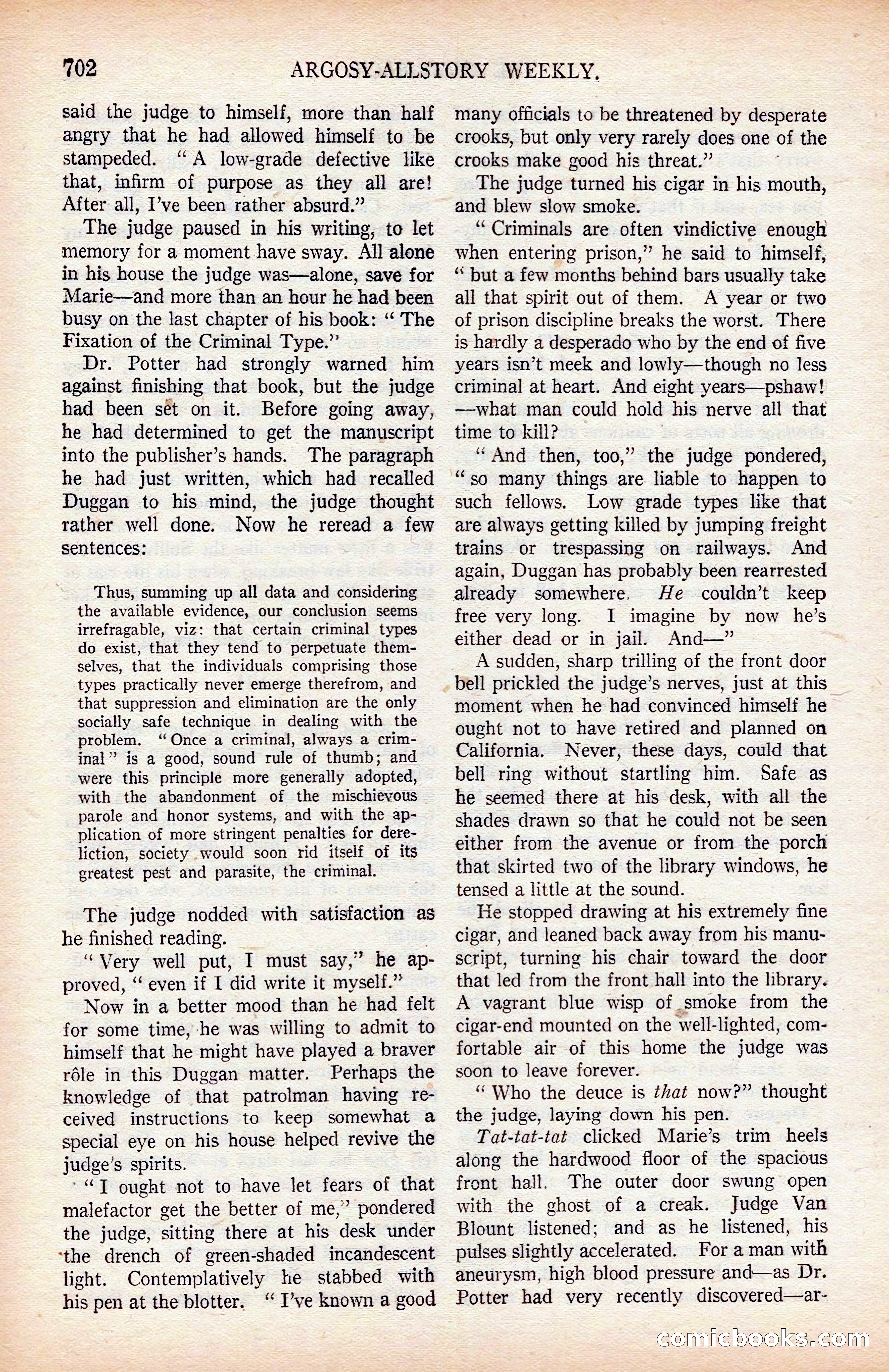 Argosy All-Story Weekly — page 72 of 176