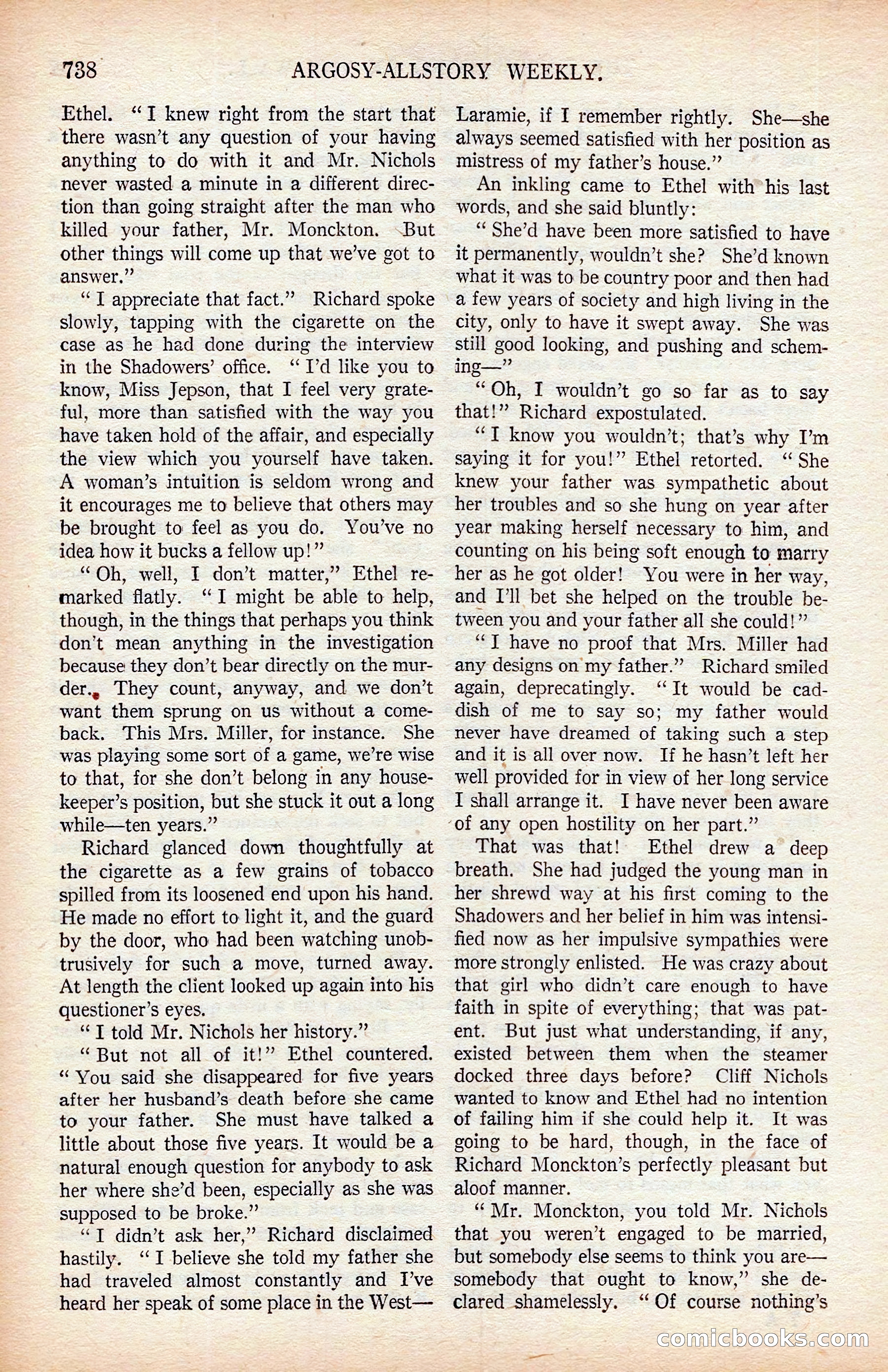 Argosy All-Story Weekly — page 108 of 176