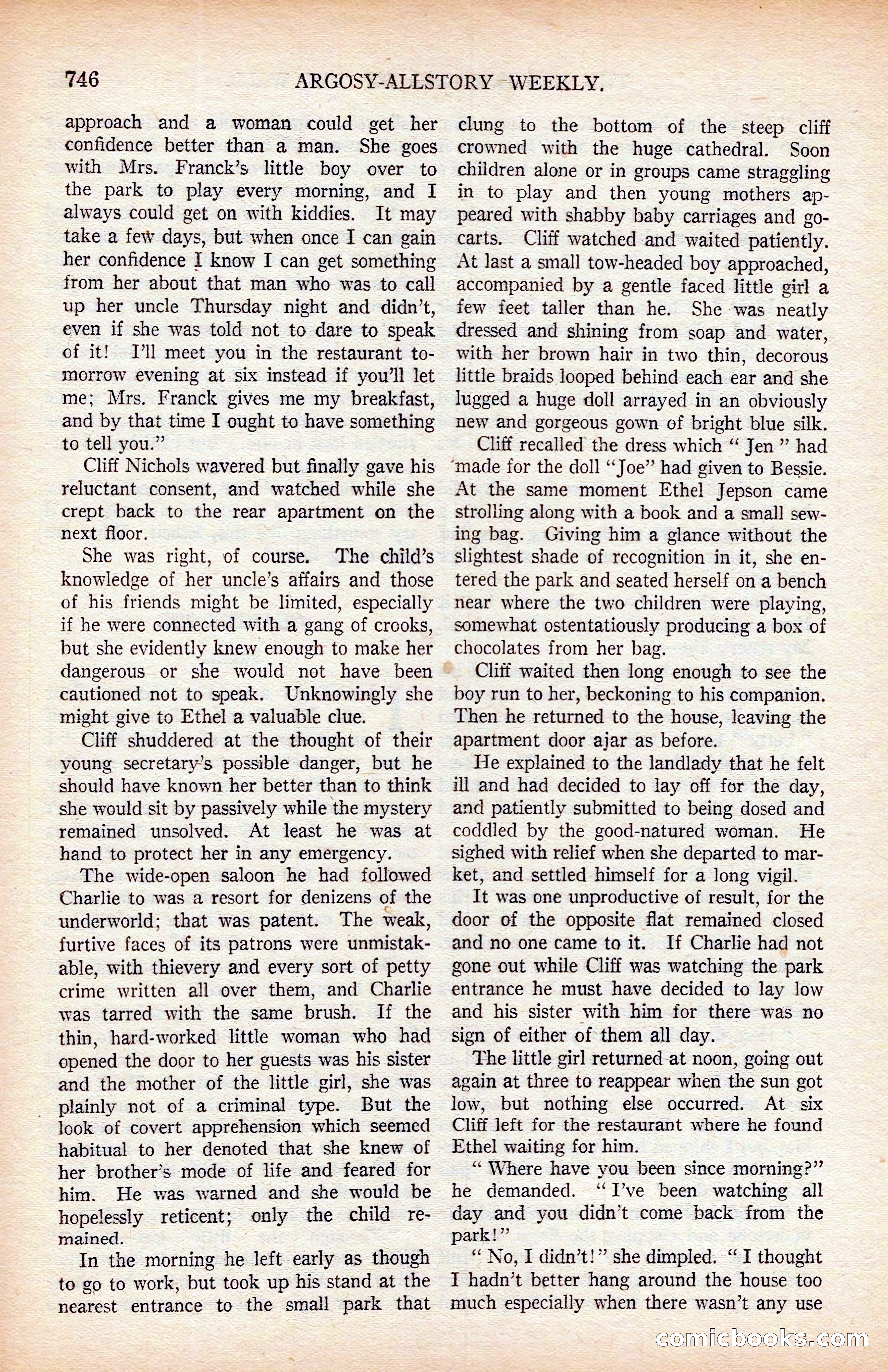 Argosy All-Story Weekly — page 116 of 176