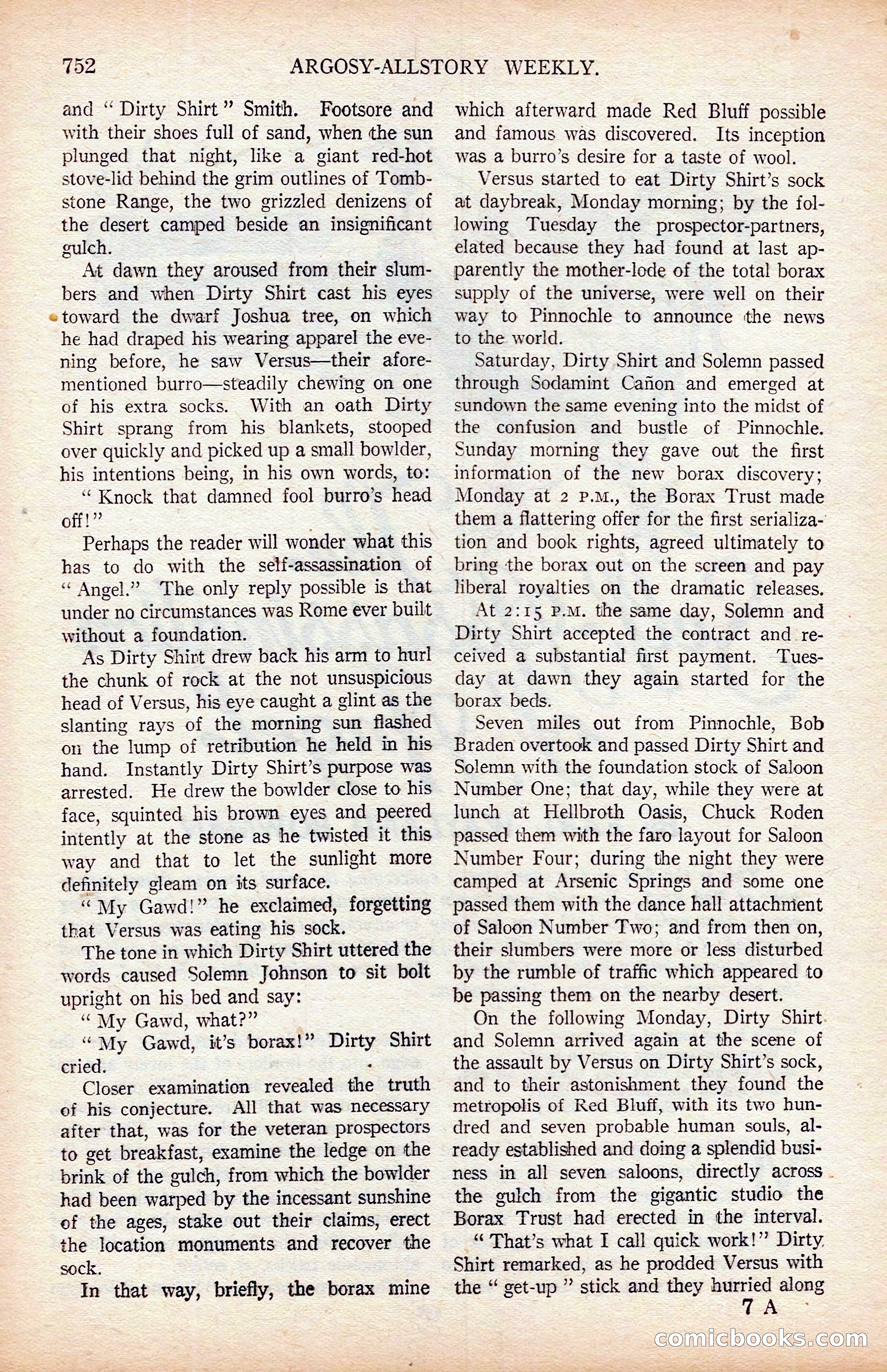 Argosy All-Story Weekly — page 122 of 176