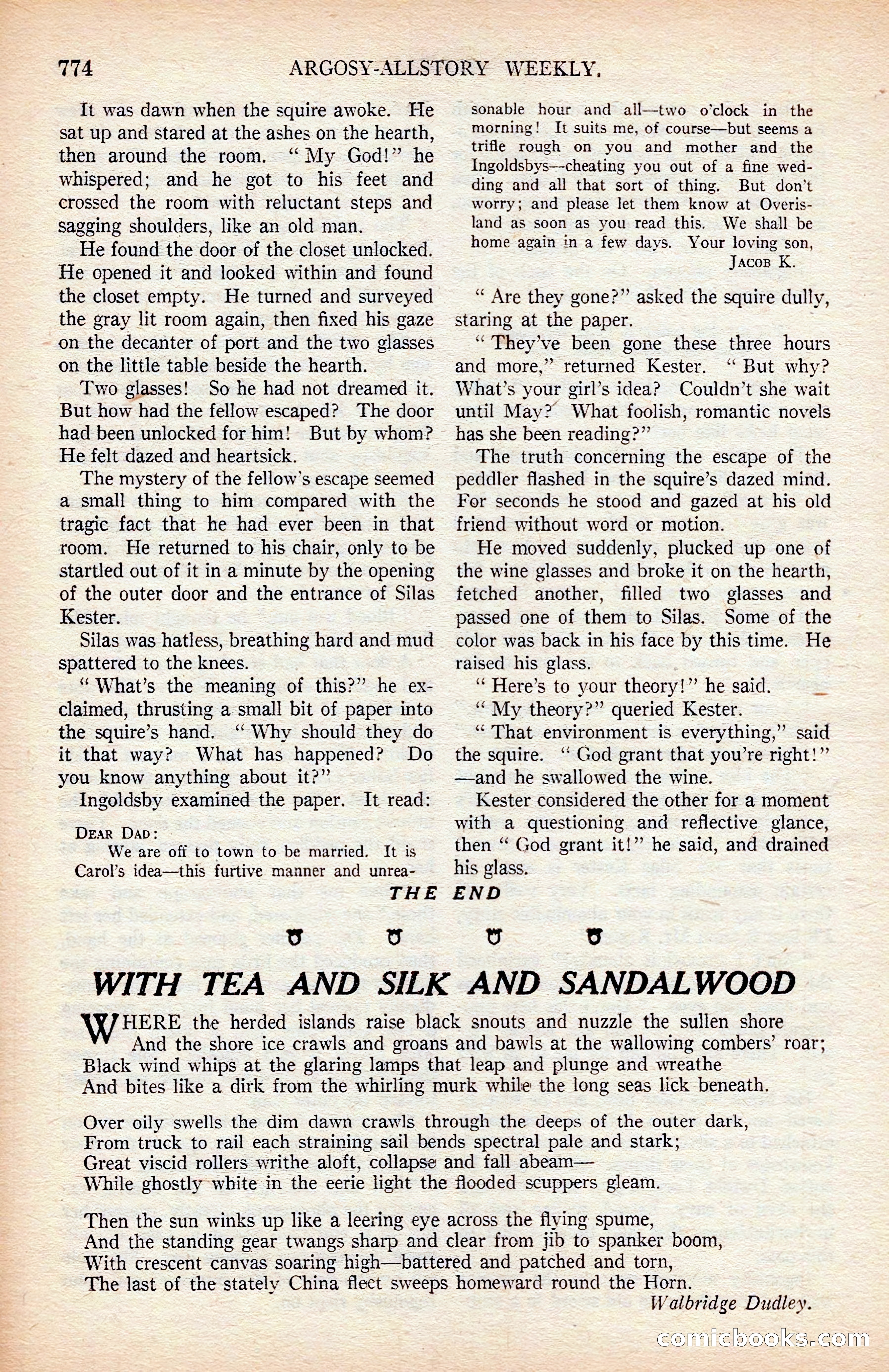 Argosy All-Story Weekly — page 144 of 176