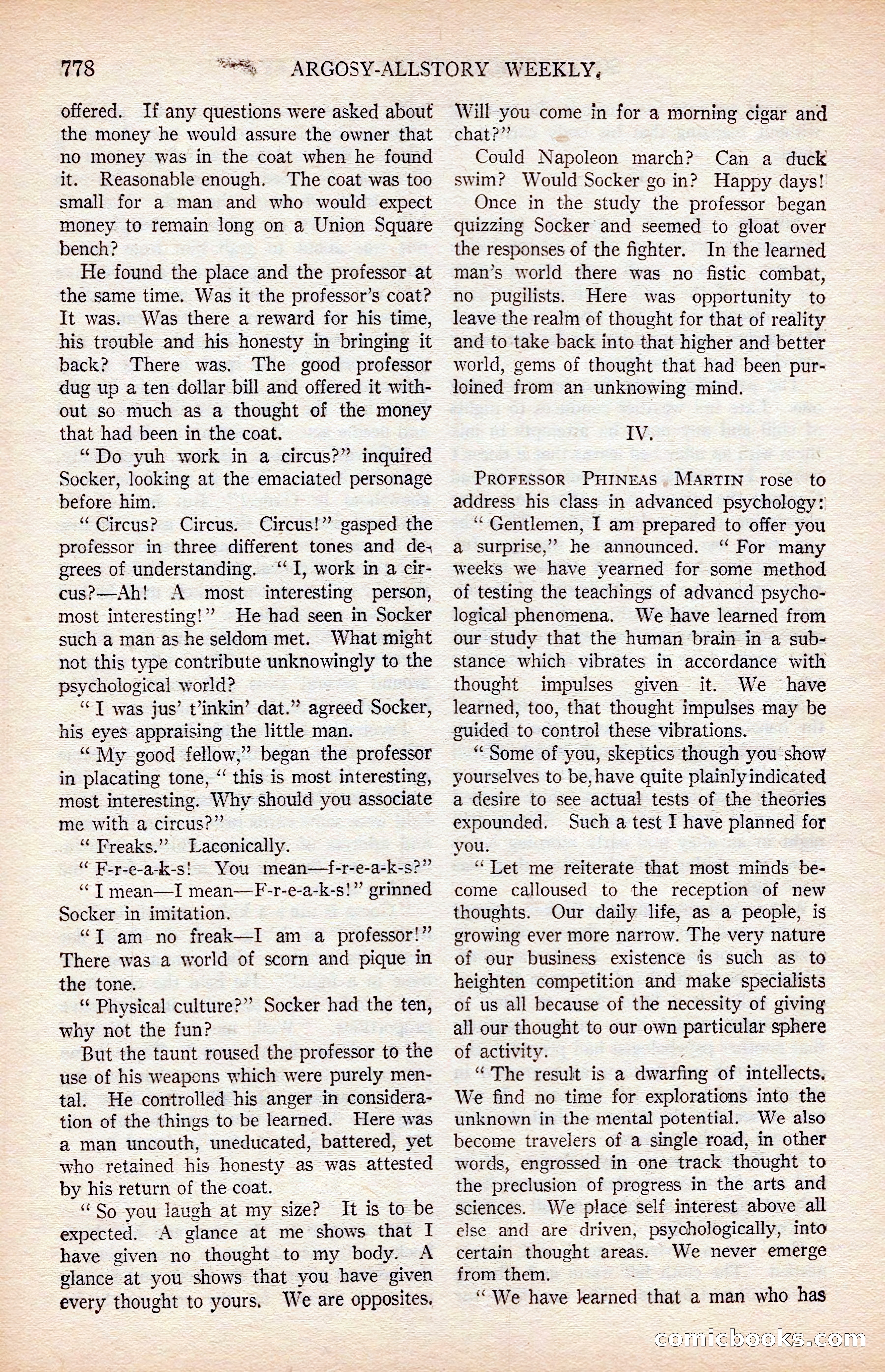 Argosy All-Story Weekly — page 148 of 176