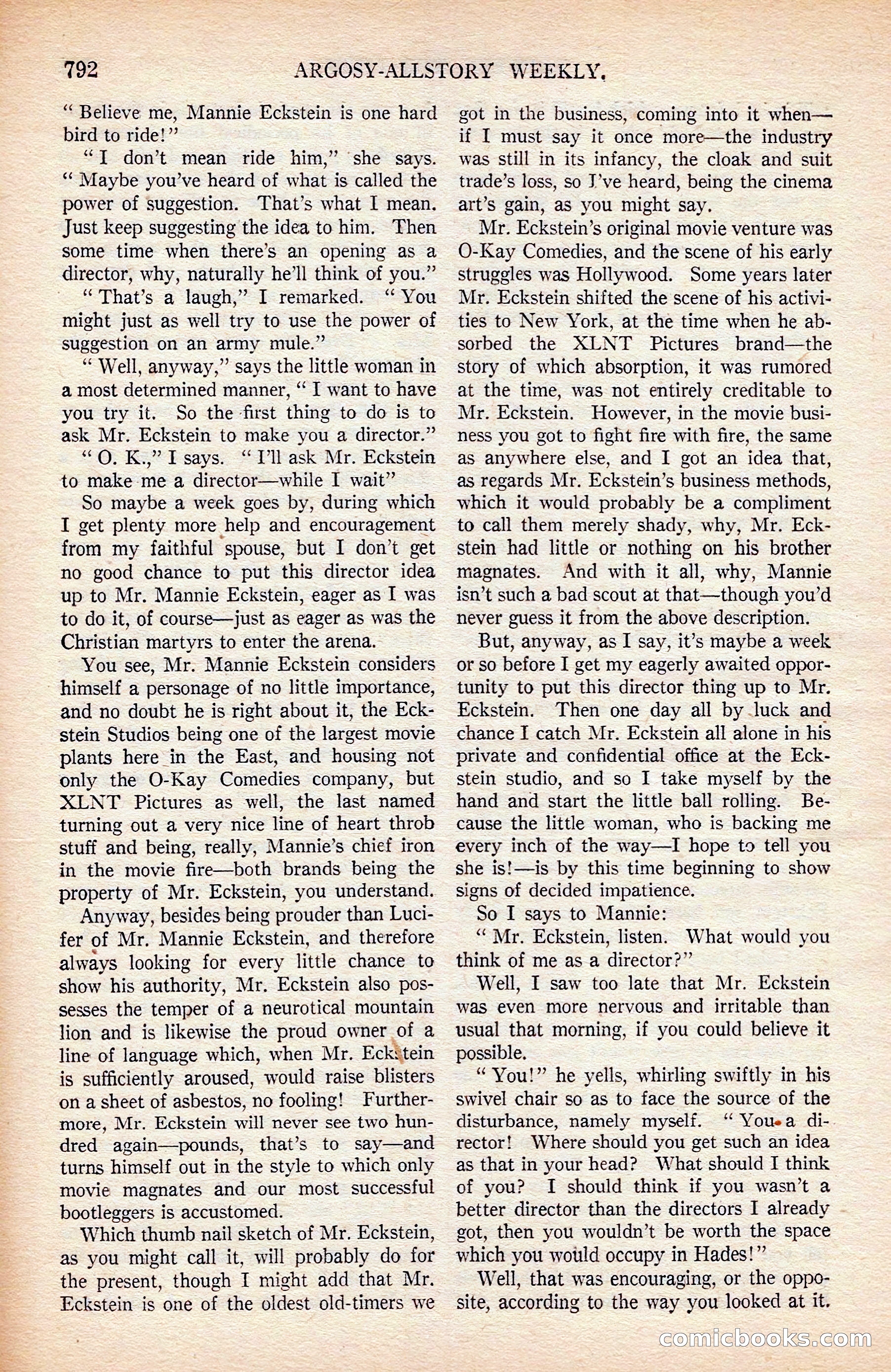 Argosy All-Story Weekly — page 162 of 176