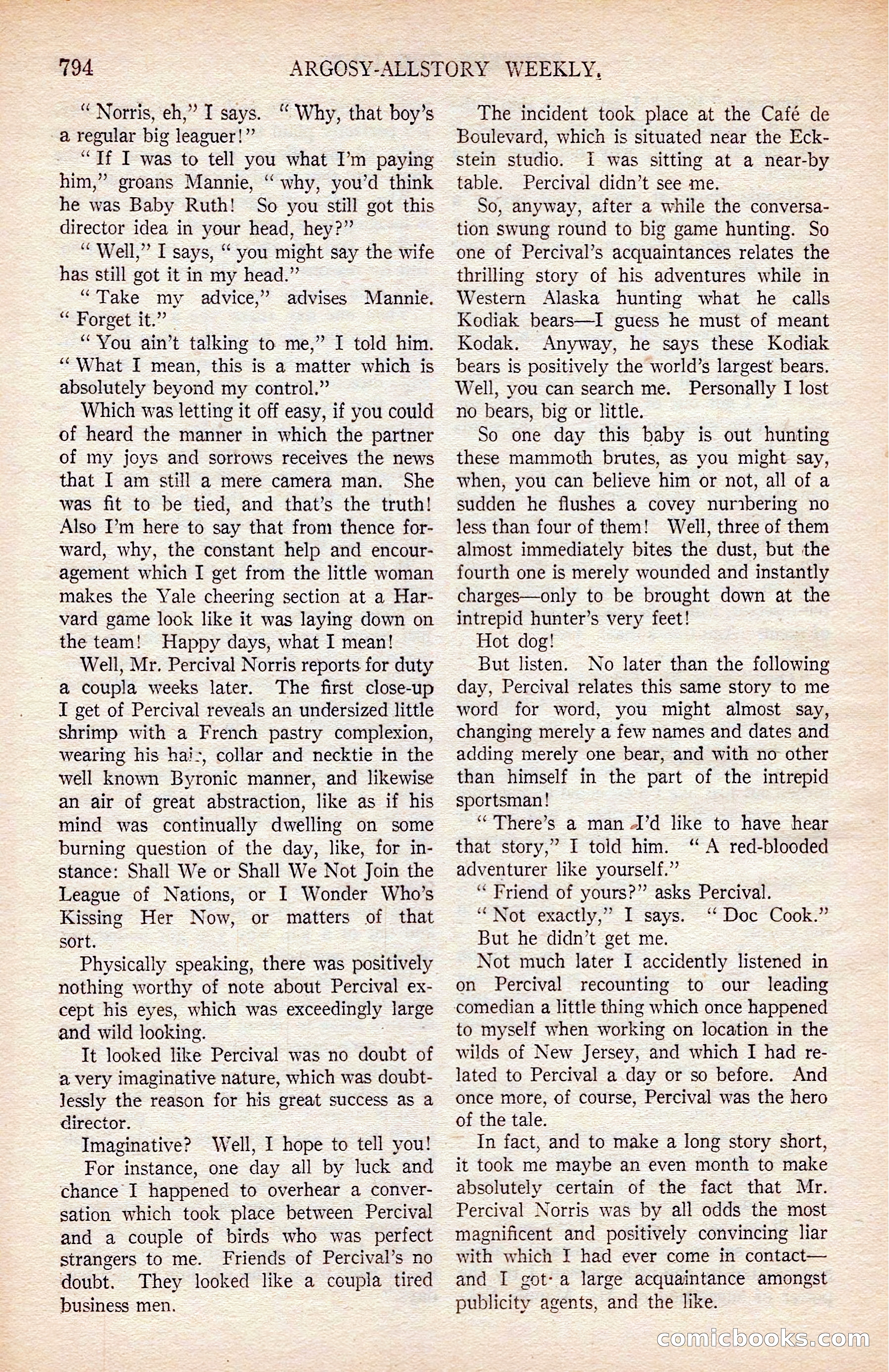 Argosy All-Story Weekly — page 164 of 176