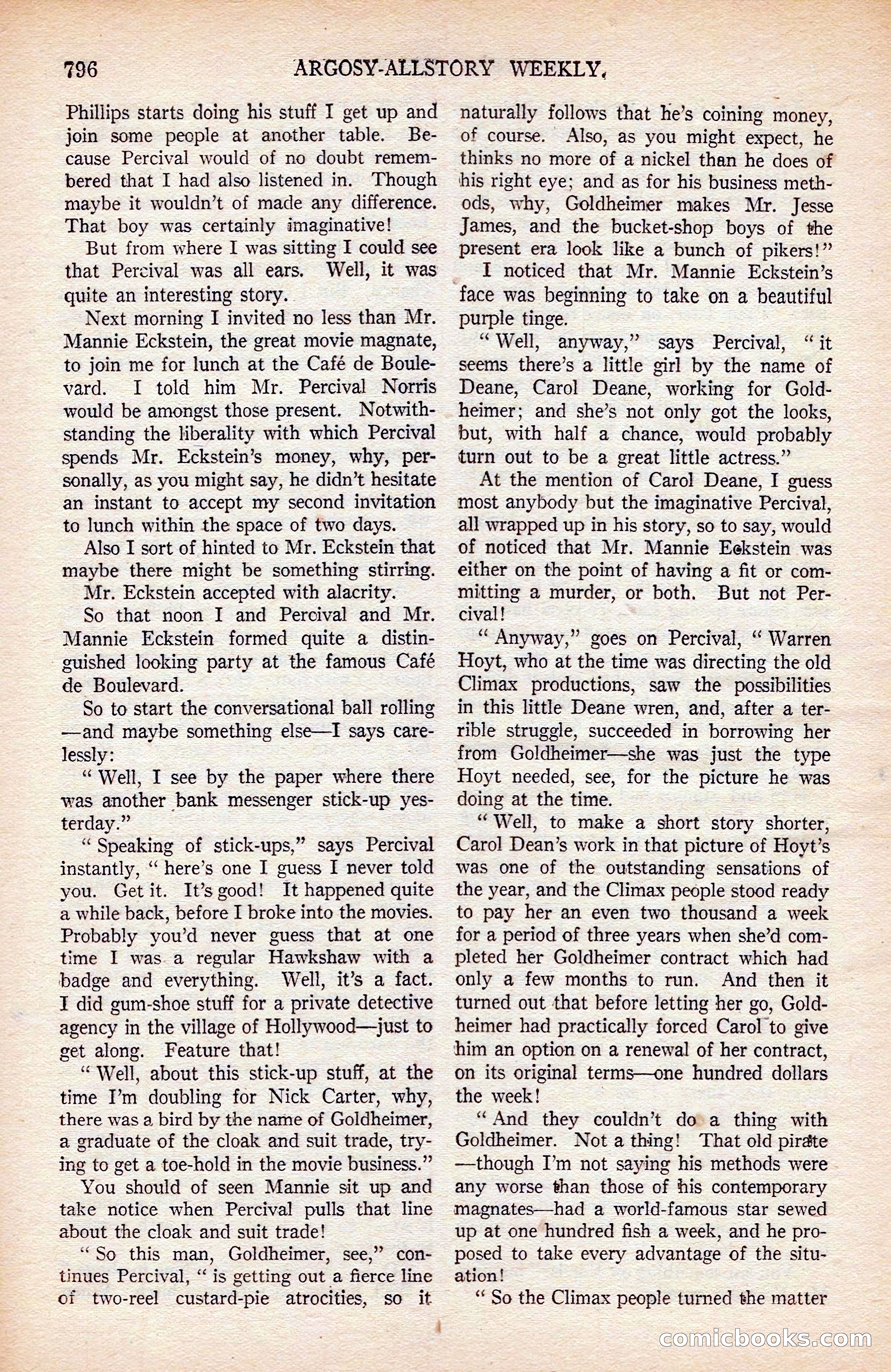 Argosy All-Story Weekly — page 166 of 176