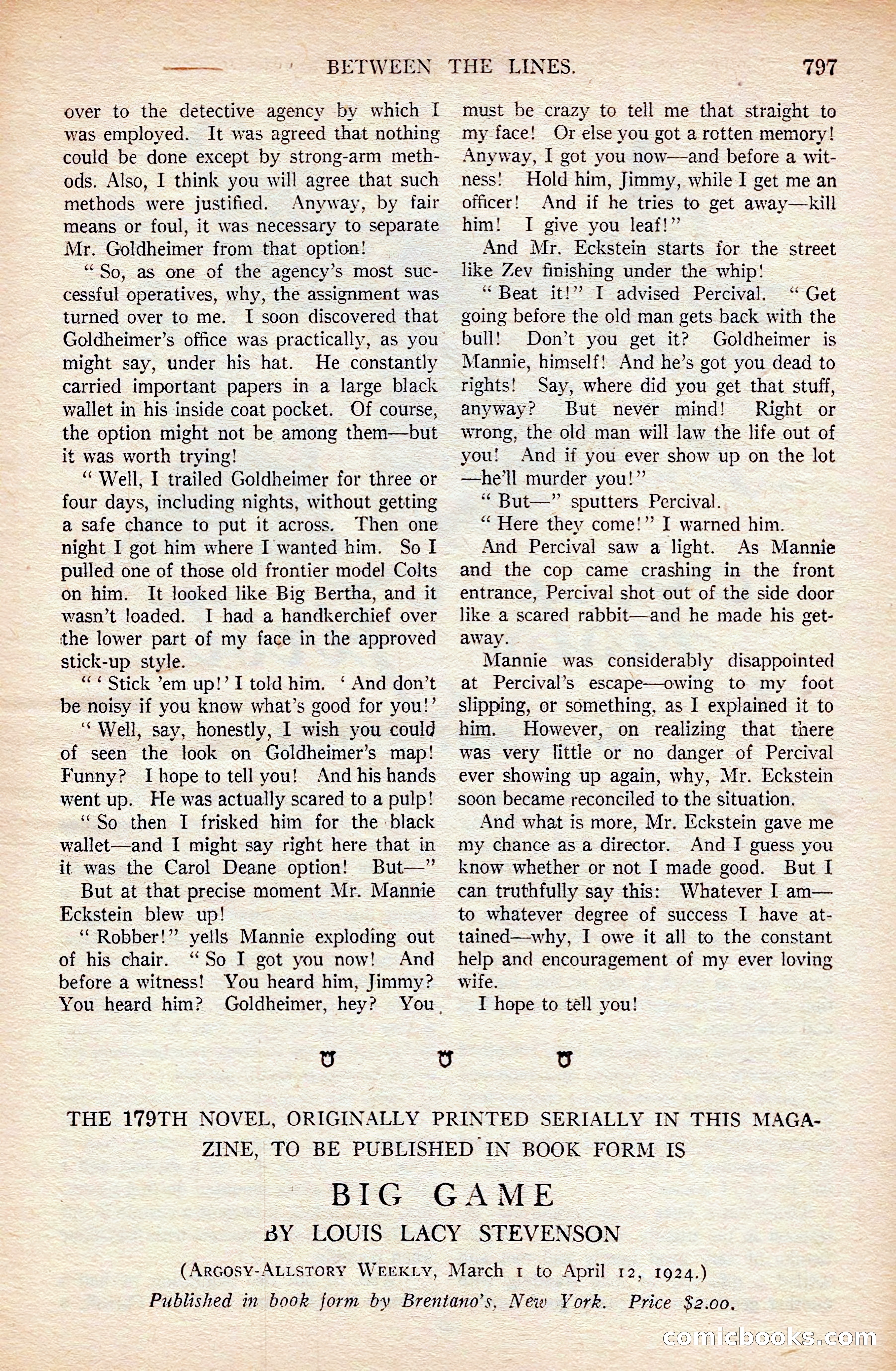 Argosy All-Story Weekly — page 167 of 176
