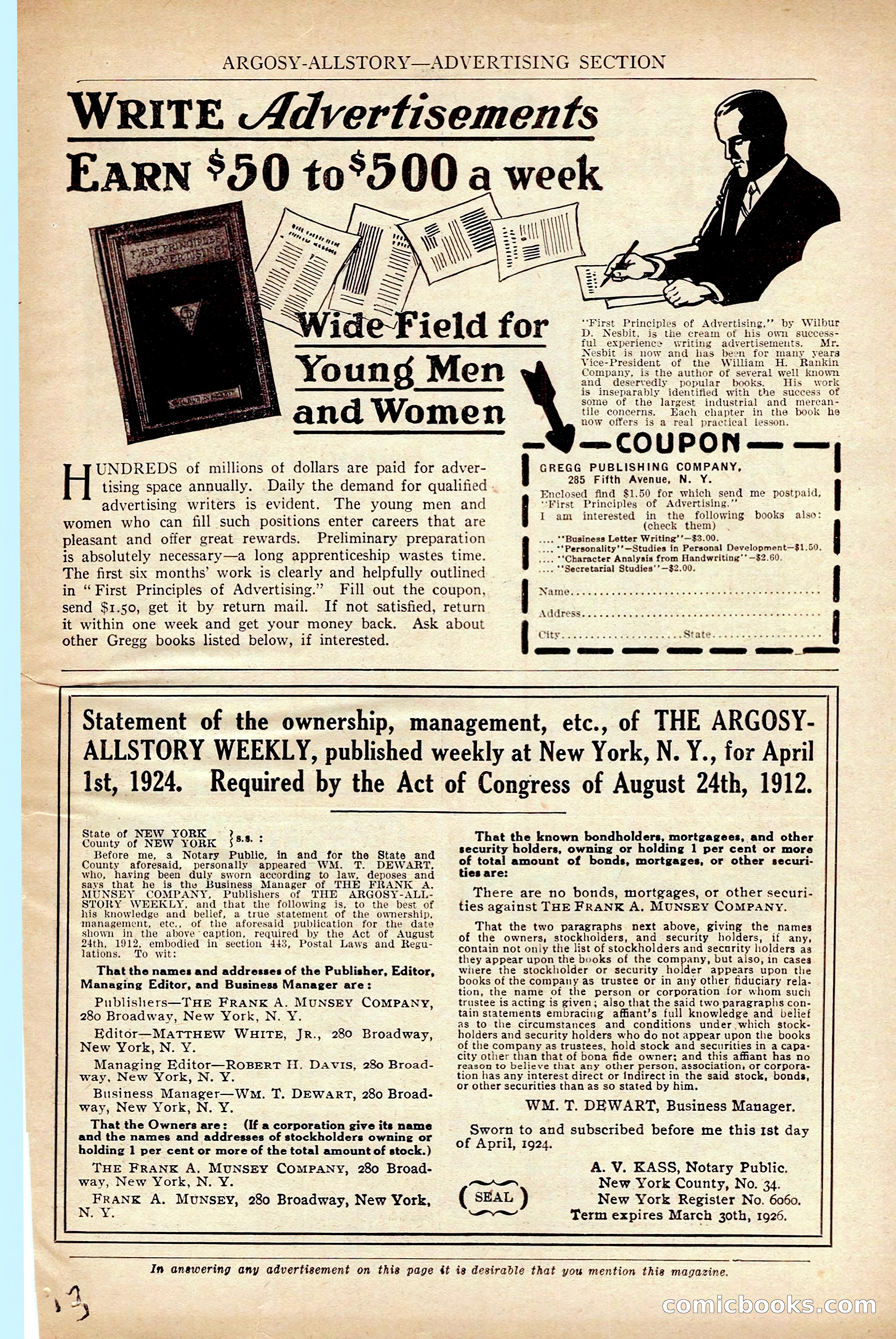 Argosy All-Story Weekly — page 173 of 176