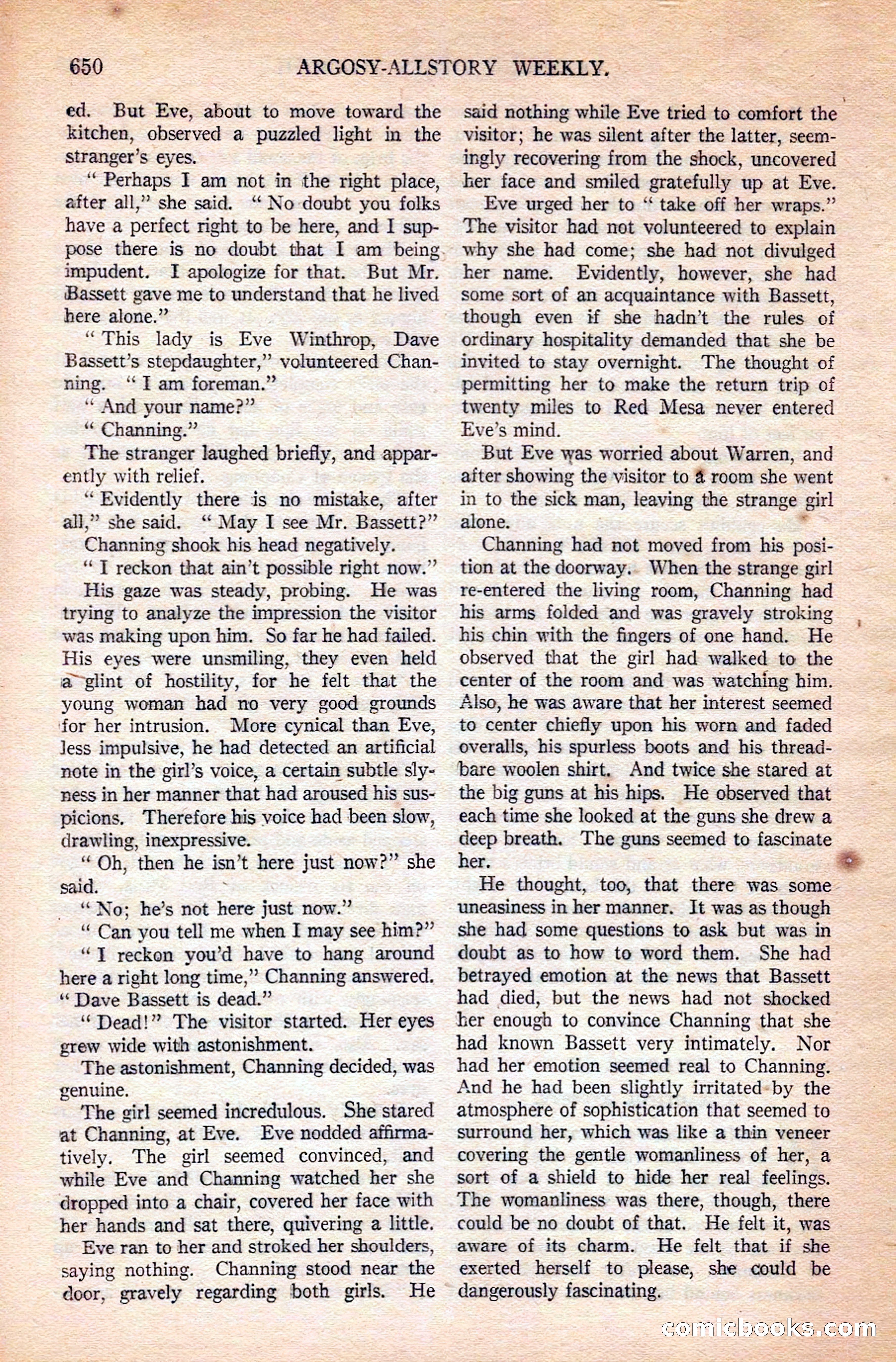 Argosy All-Story Weekly — page 16 of 168