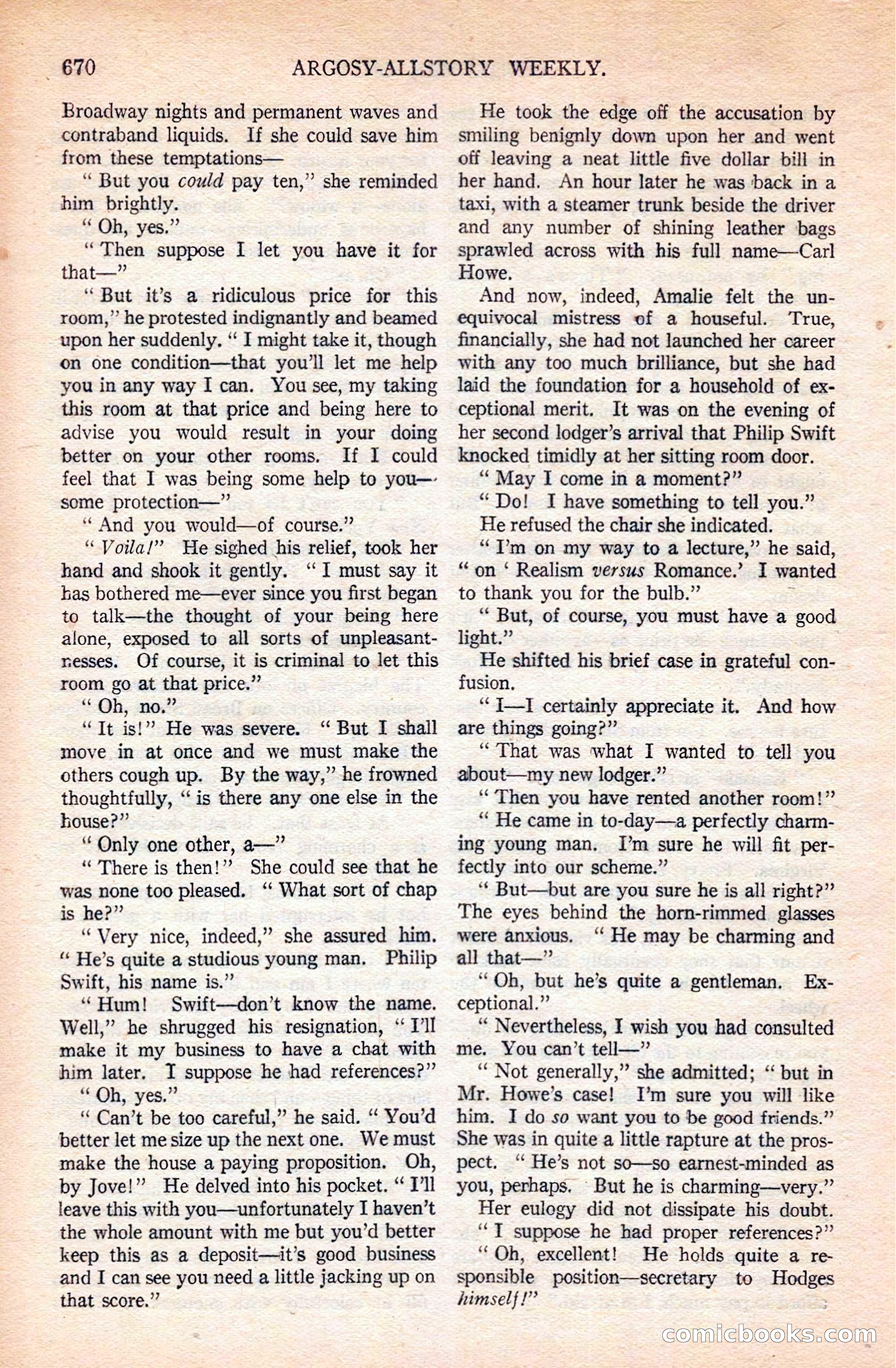 Argosy All-Story Weekly — page 36 of 168