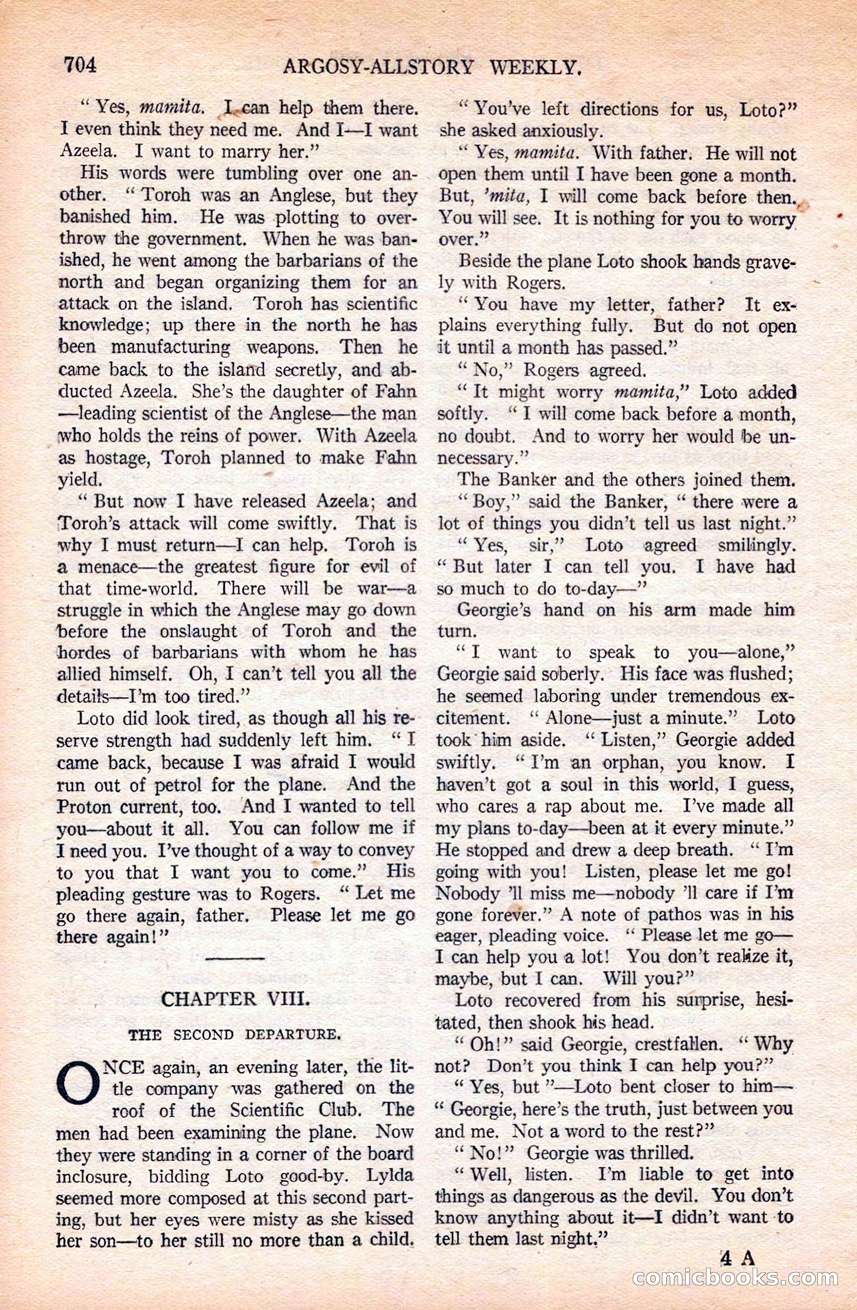 Argosy All-Story Weekly — page 70 of 168