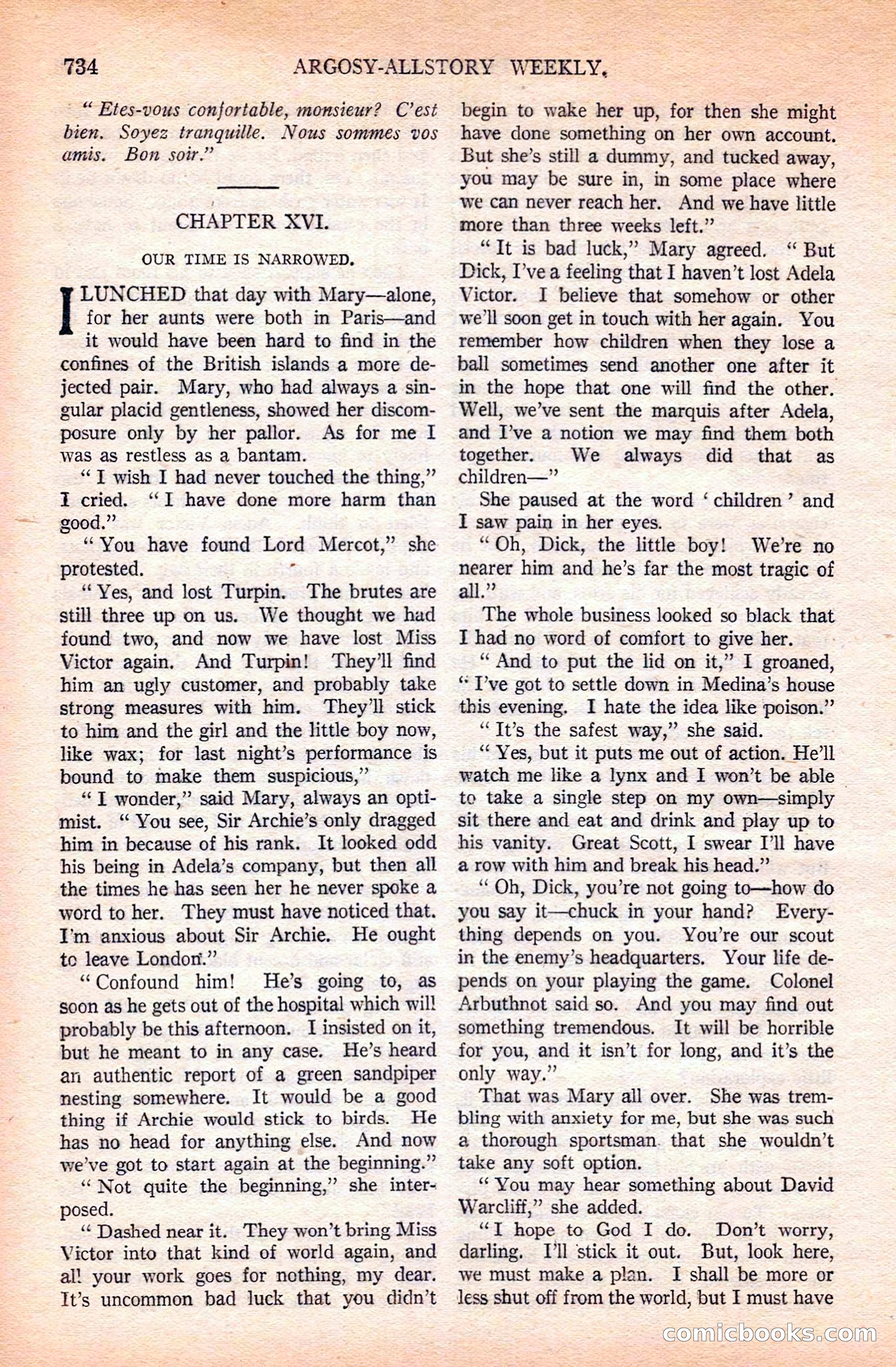 Argosy All-Story Weekly — page 100 of 168