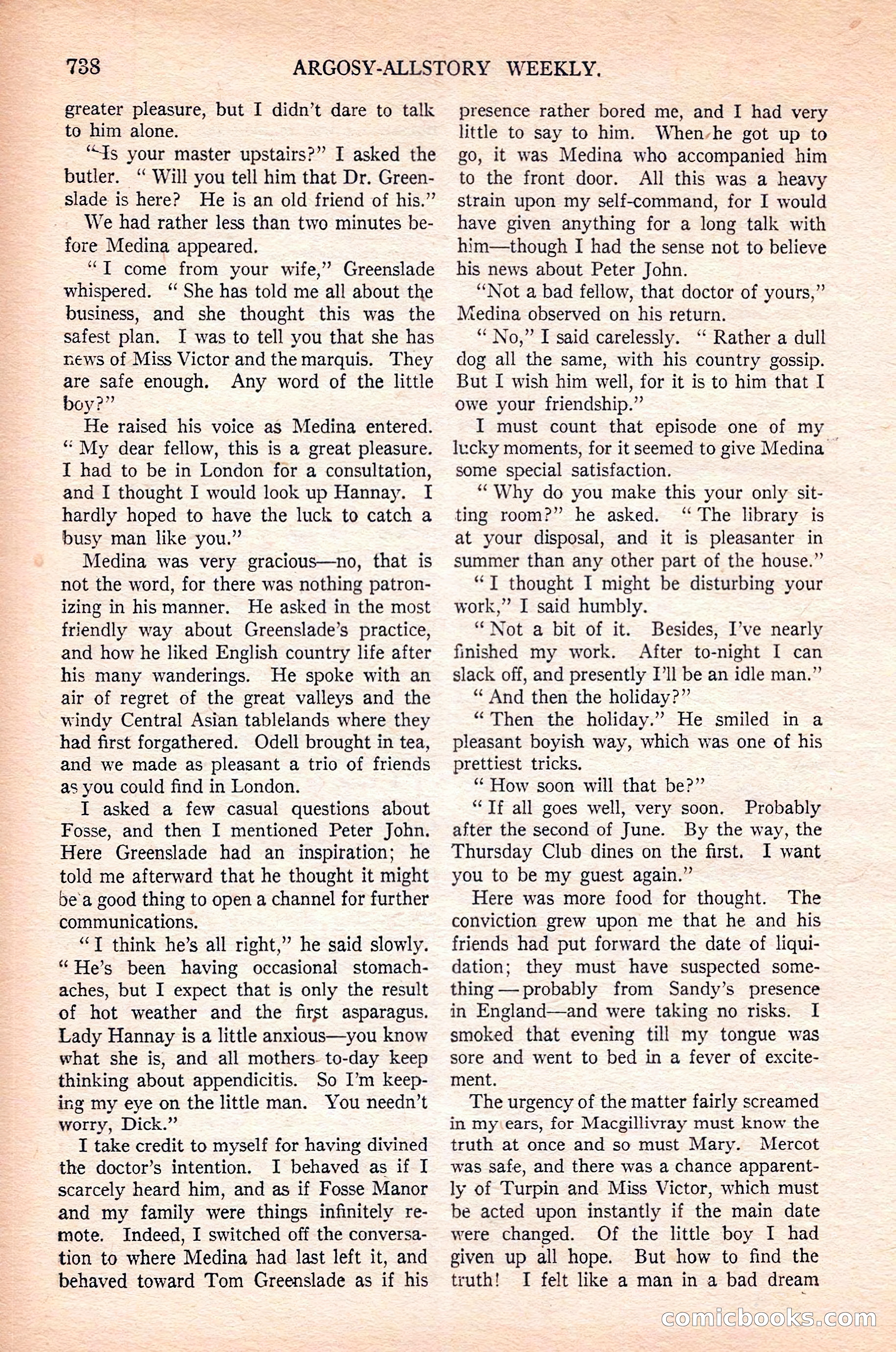 Argosy All-Story Weekly — page 104 of 168