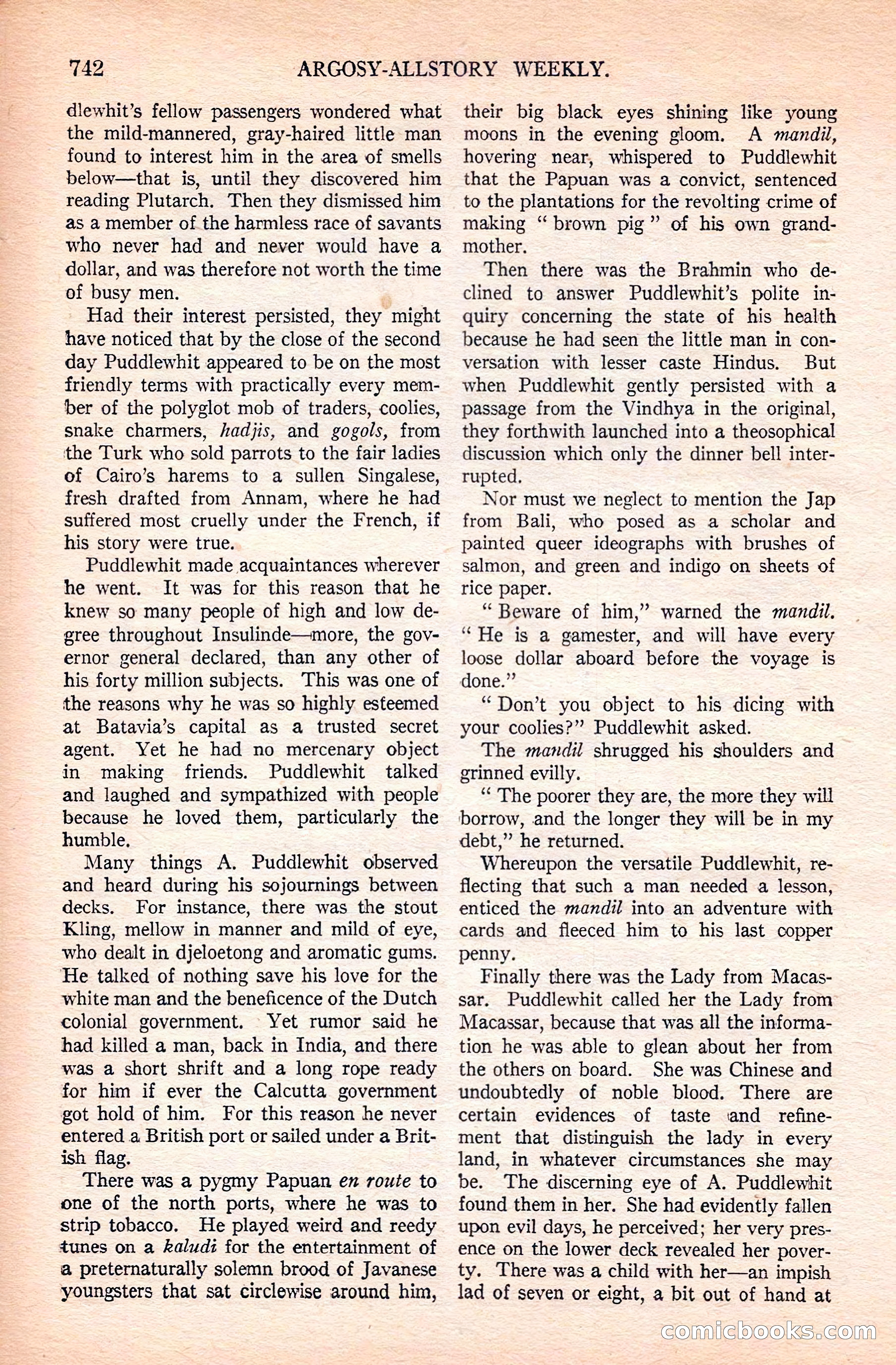 Argosy All-Story Weekly — page 108 of 168