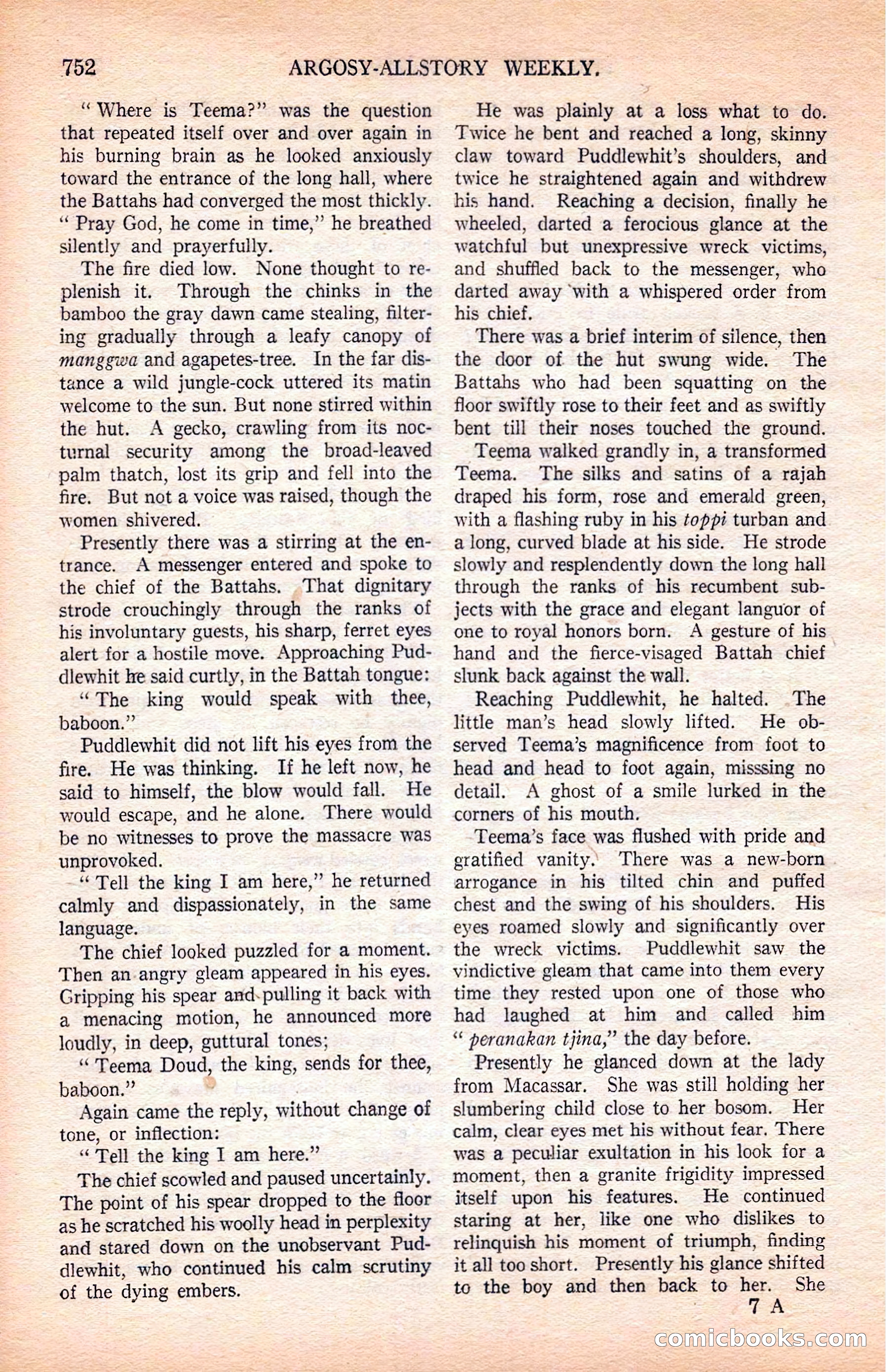 Argosy All-Story Weekly — page 118 of 168