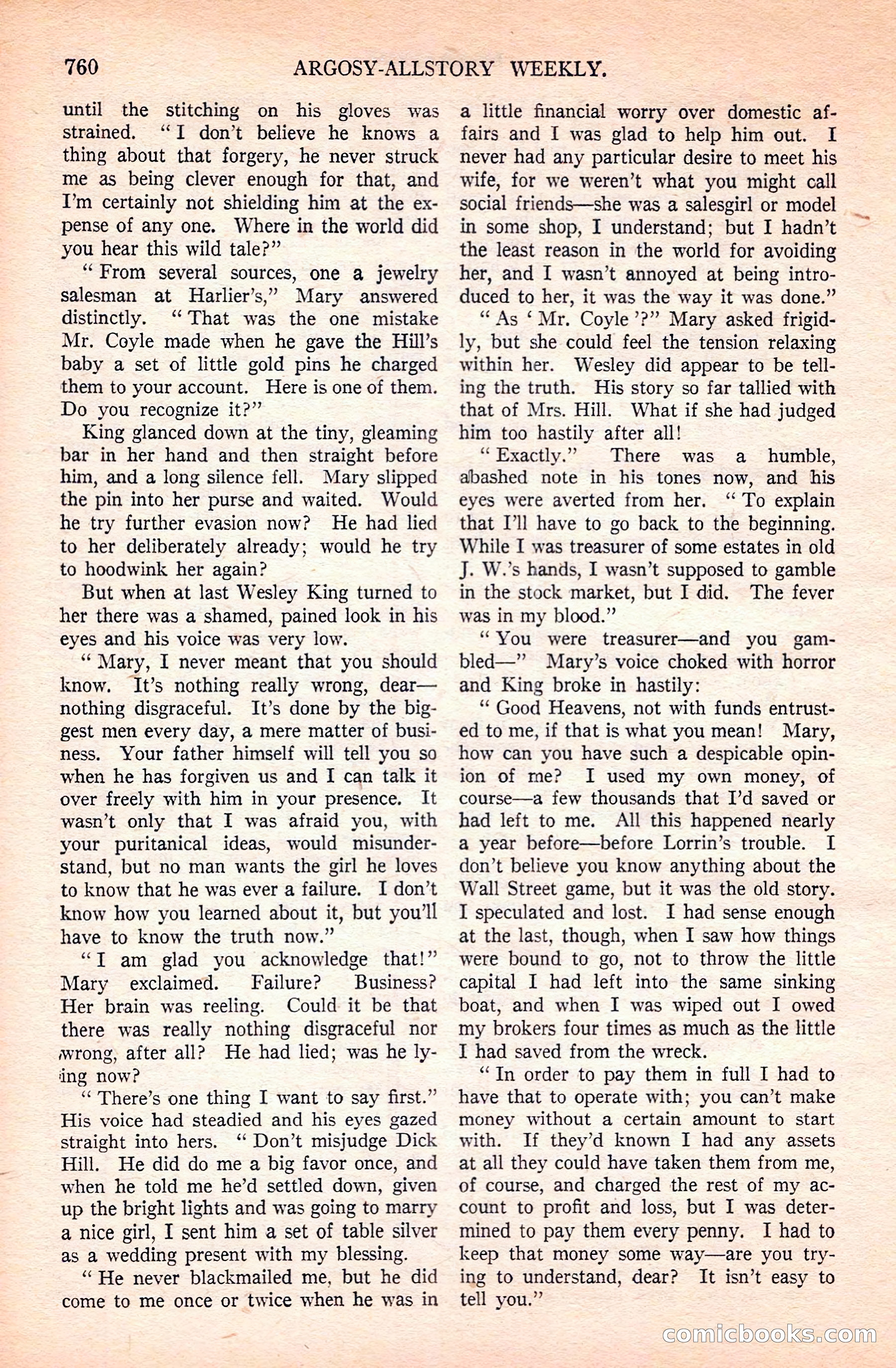 Argosy All-Story Weekly — page 126 of 168