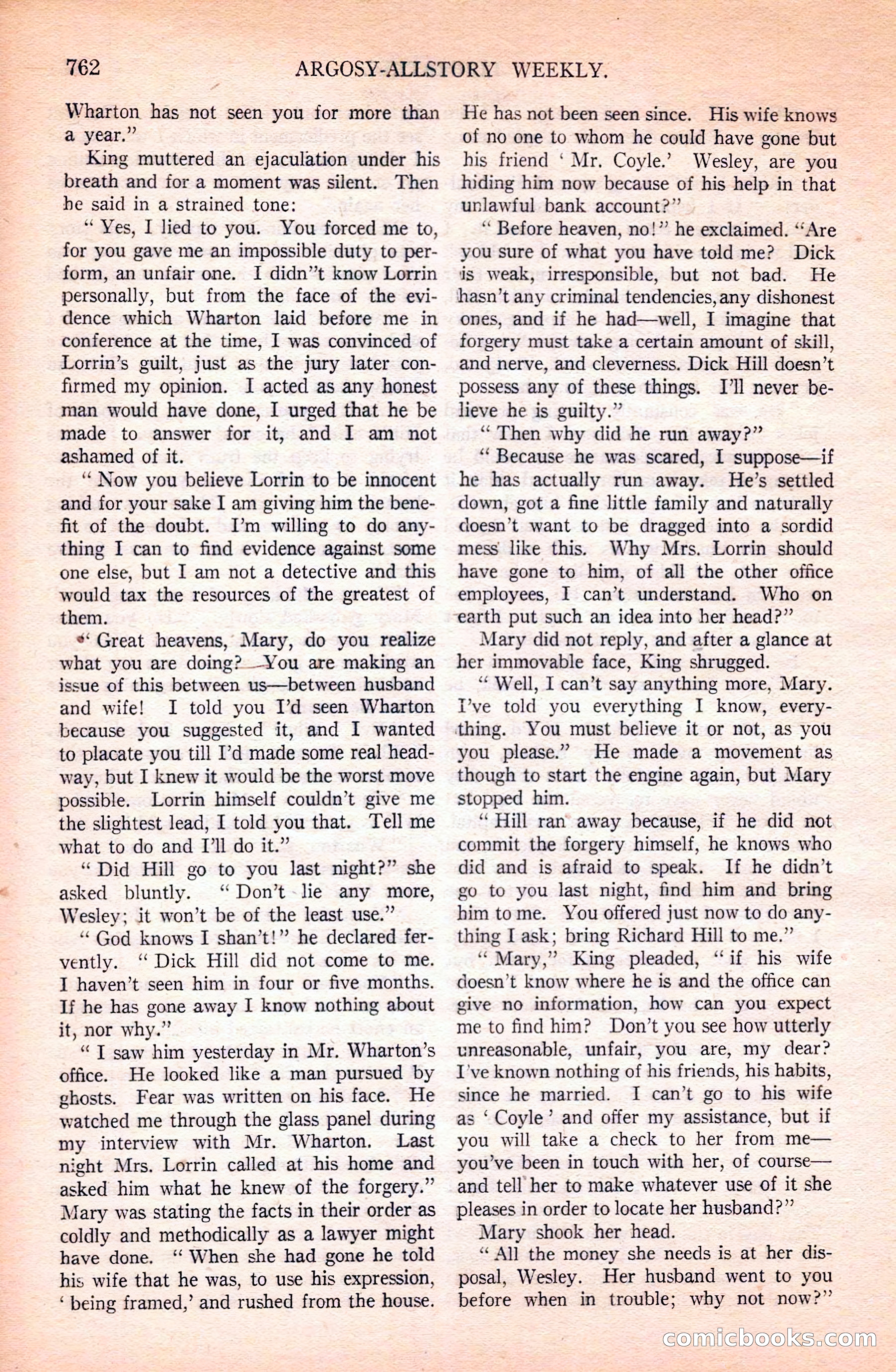 Argosy All-Story Weekly — page 128 of 168
