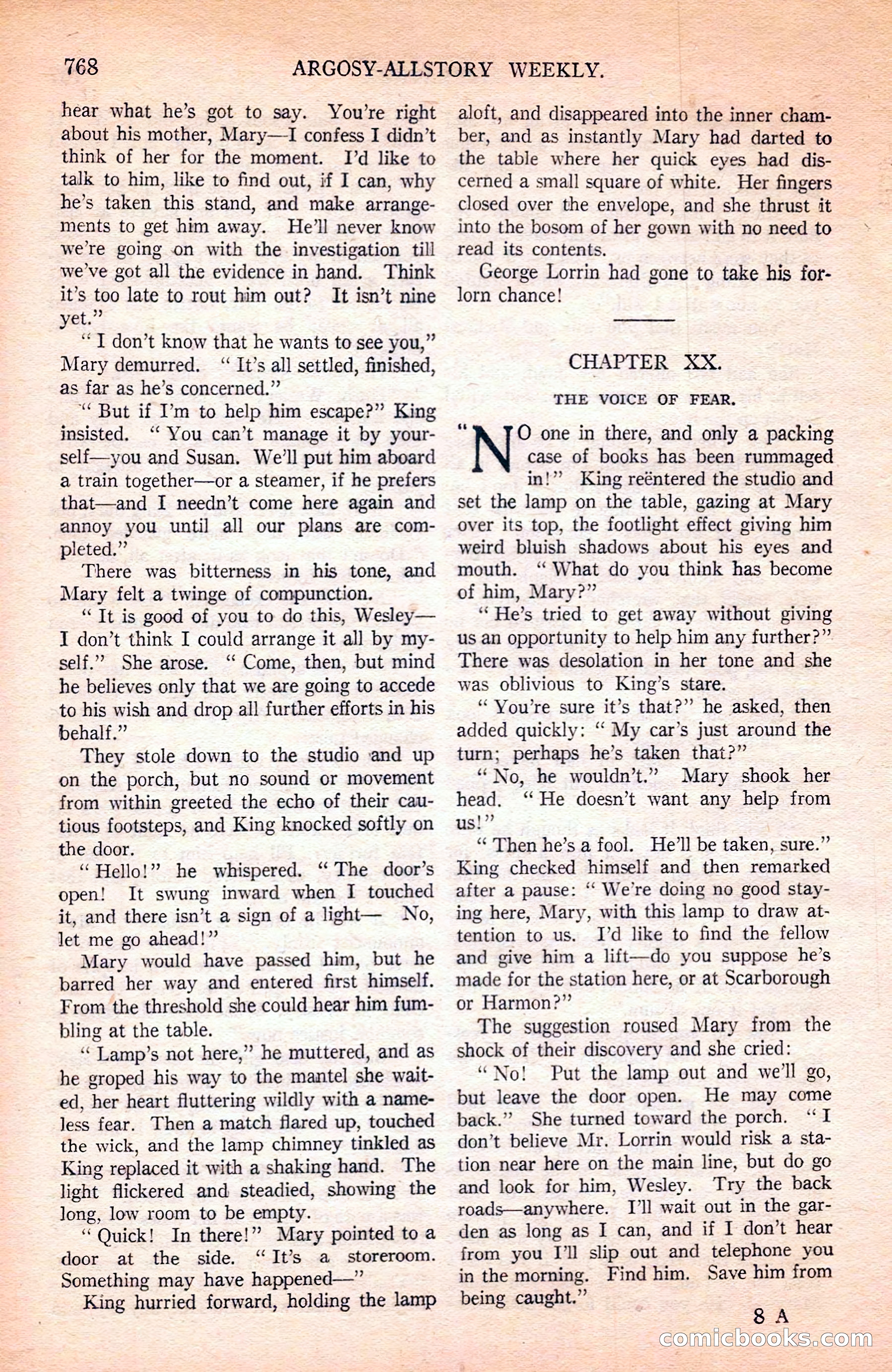 Argosy All-Story Weekly — page 134 of 168