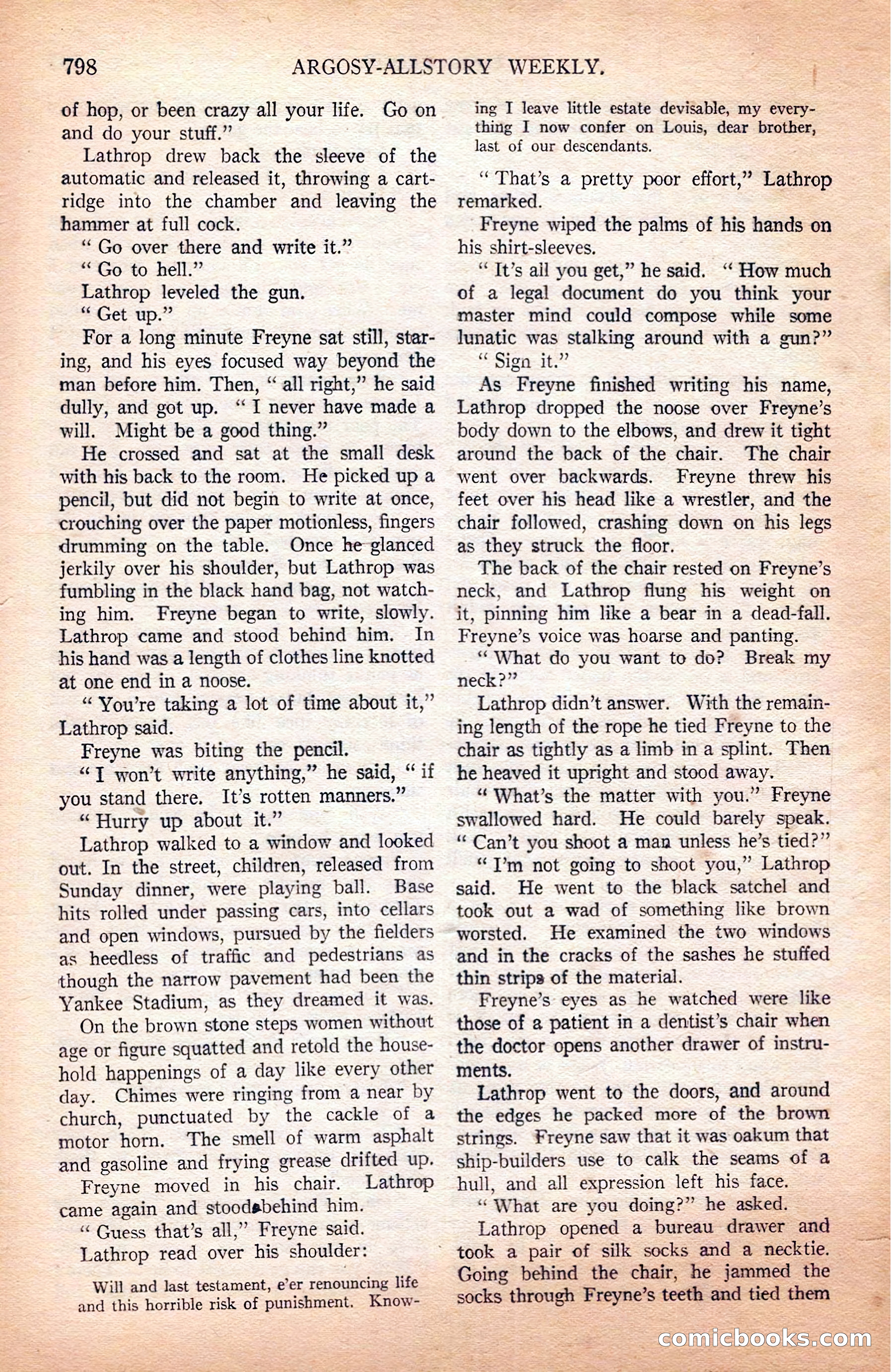 Argosy All-Story Weekly — page 164 of 168