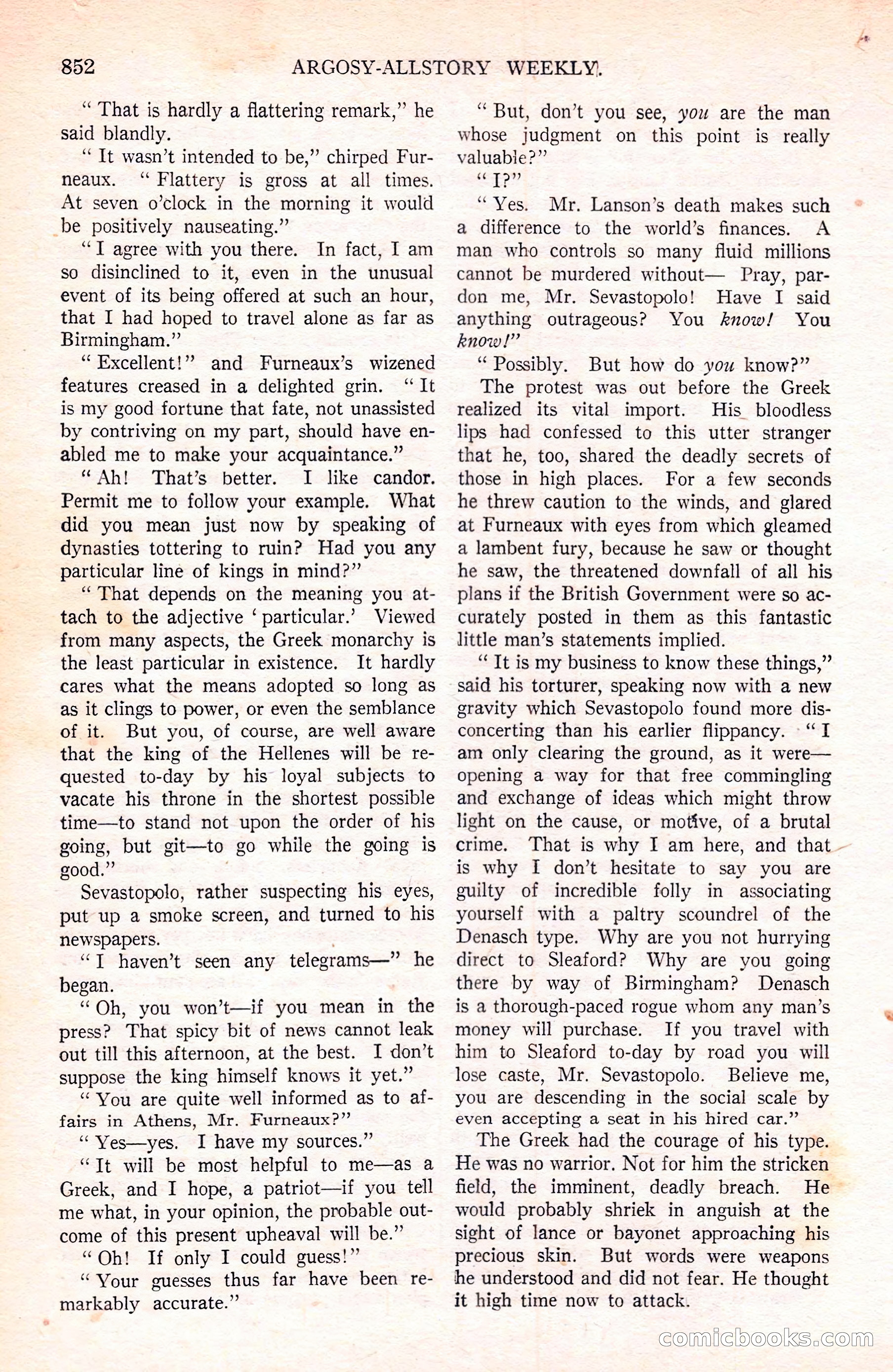 Argosy All-Story Weekly — page 62 of 180