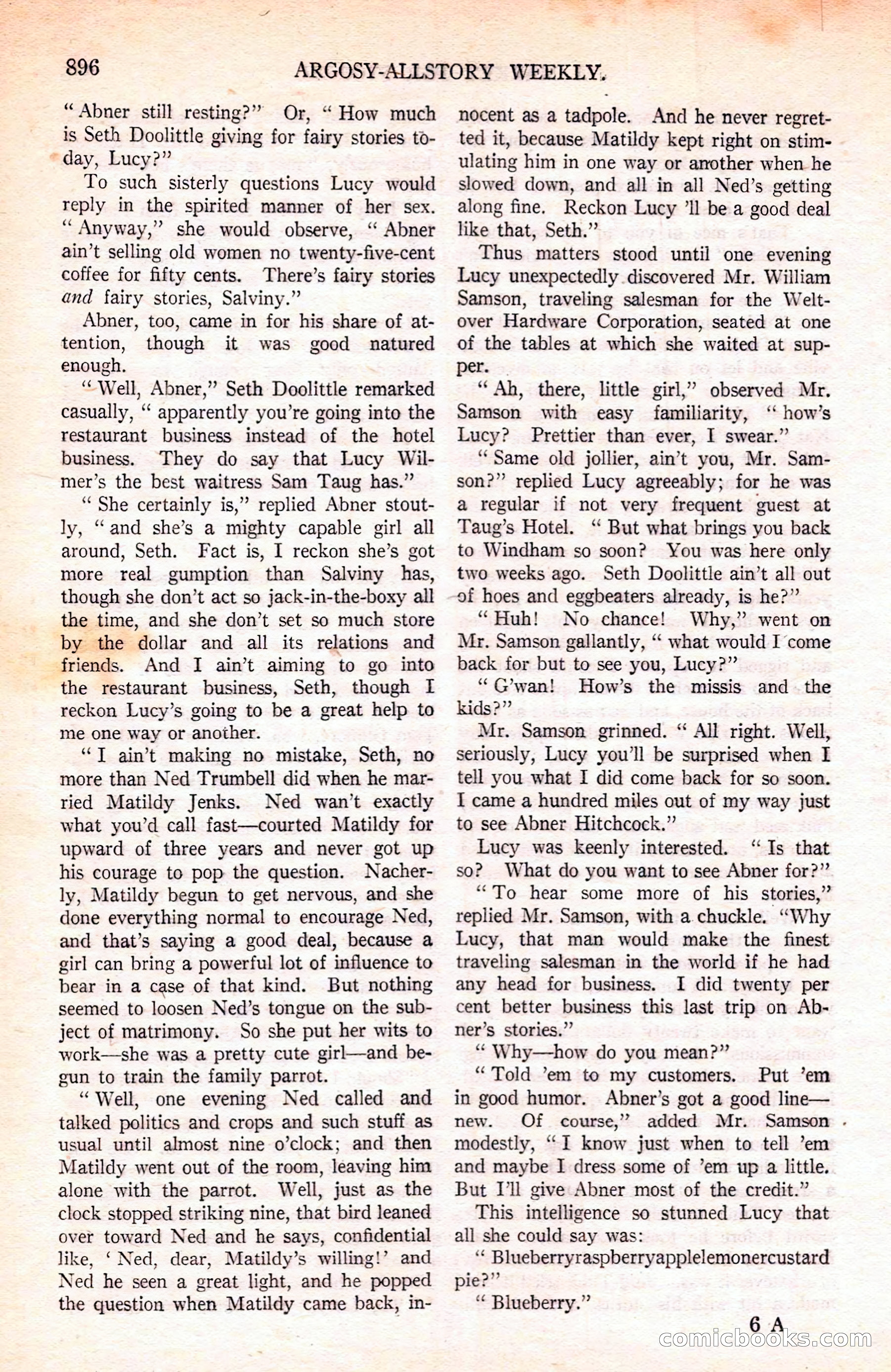 Argosy All-Story Weekly — page 106 of 180