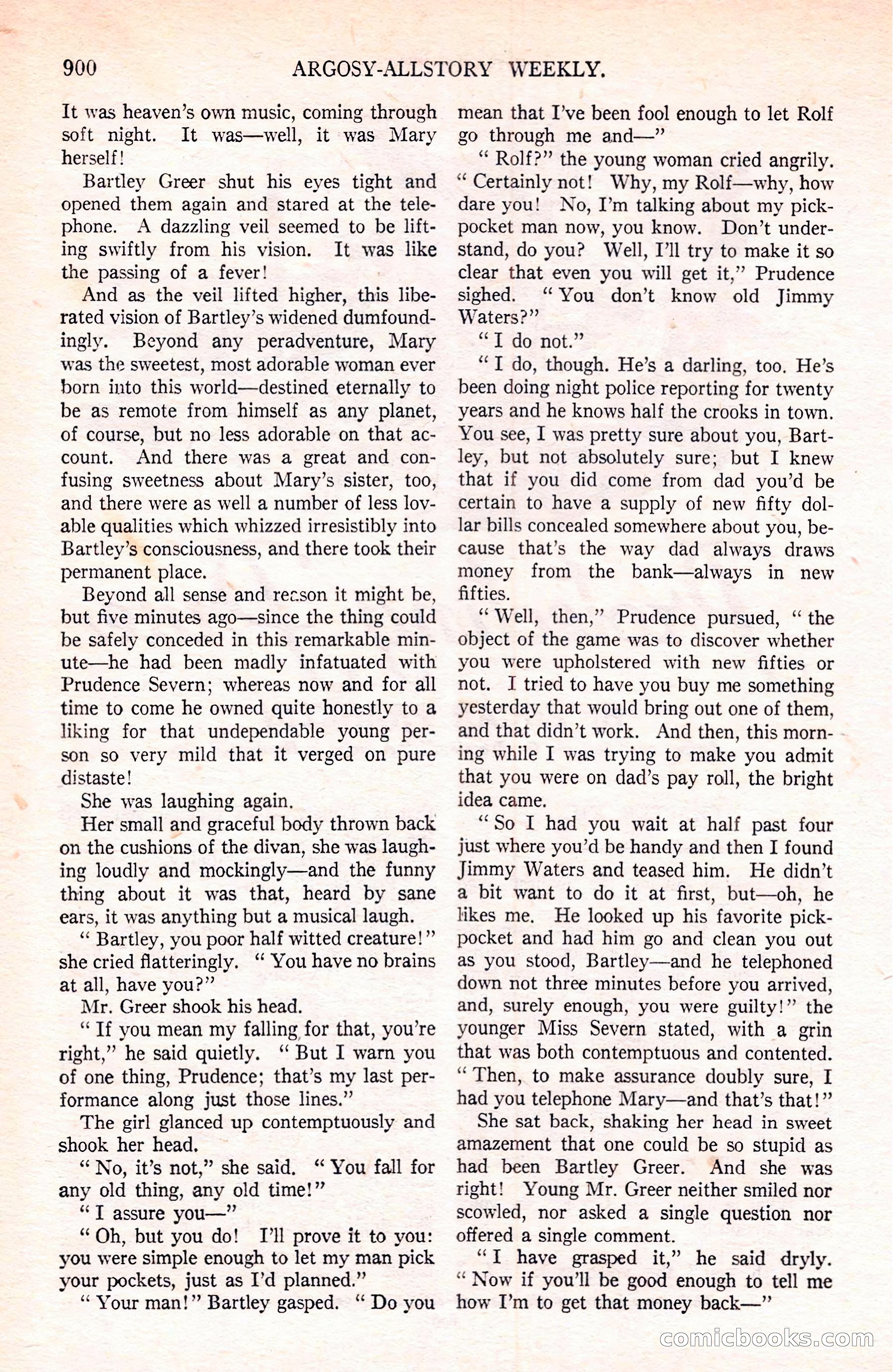 Argosy All-Story Weekly — page 110 of 180