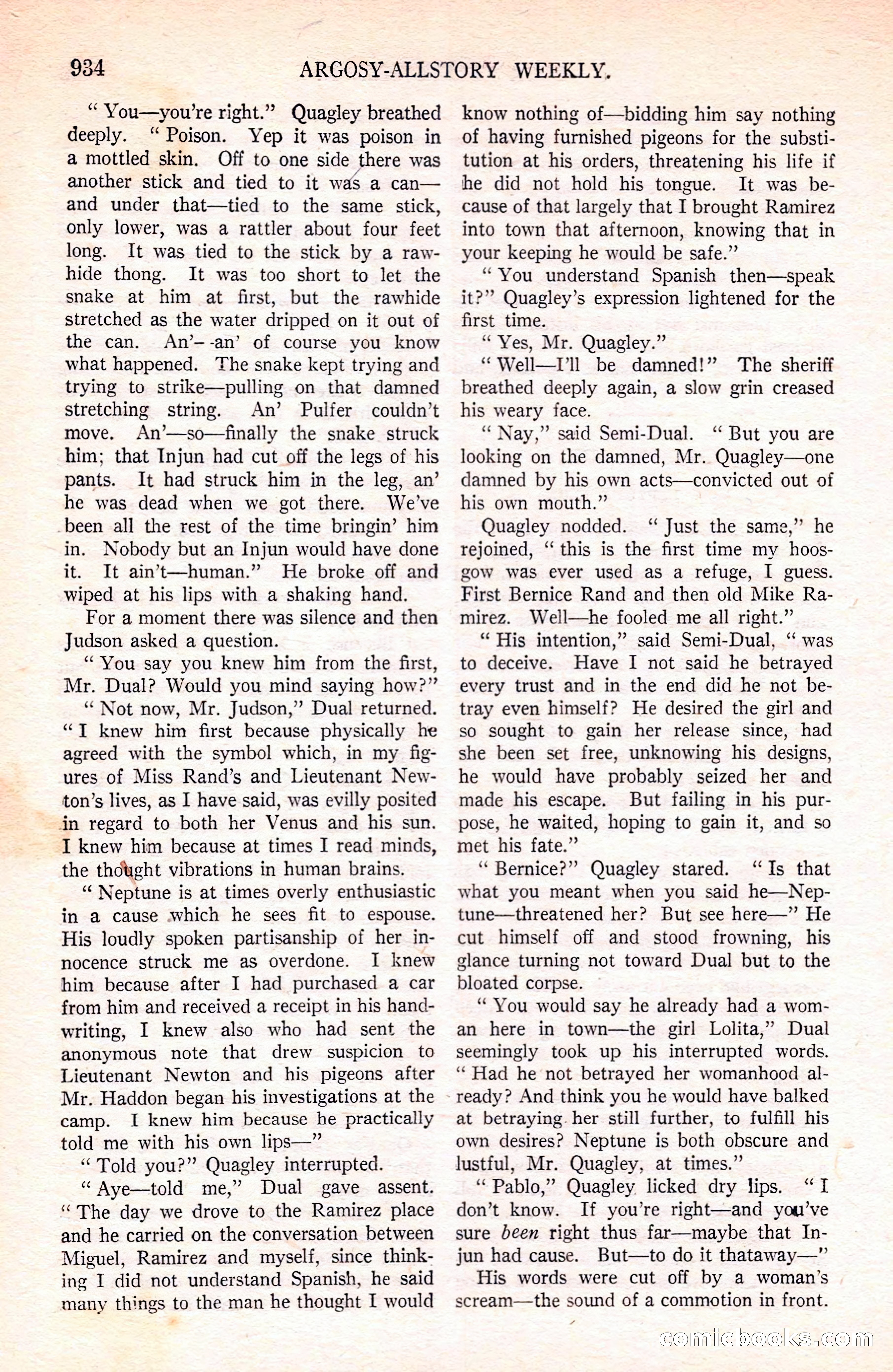 Argosy All-Story Weekly — page 144 of 180