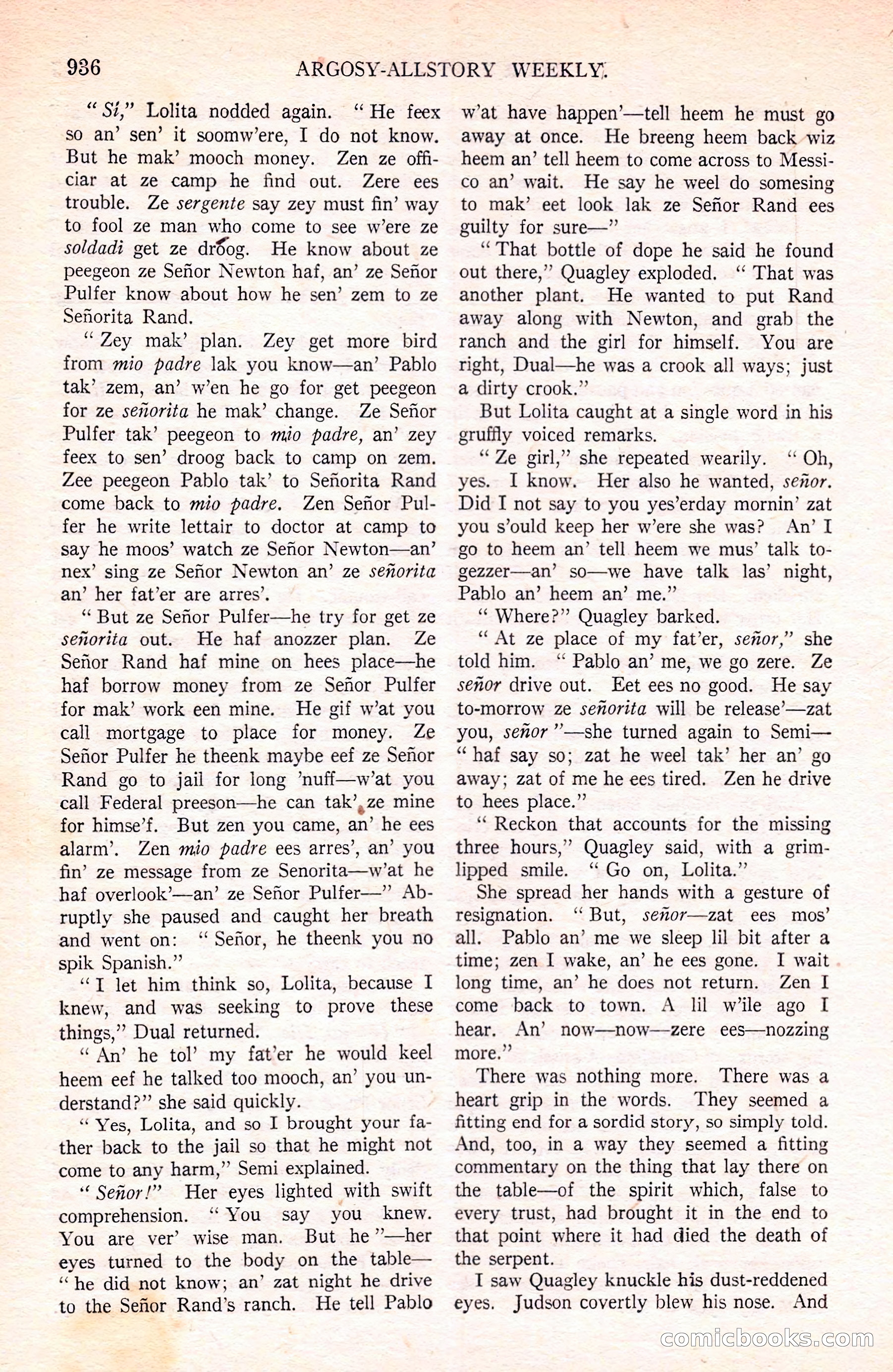 Argosy All-Story Weekly — page 146 of 180