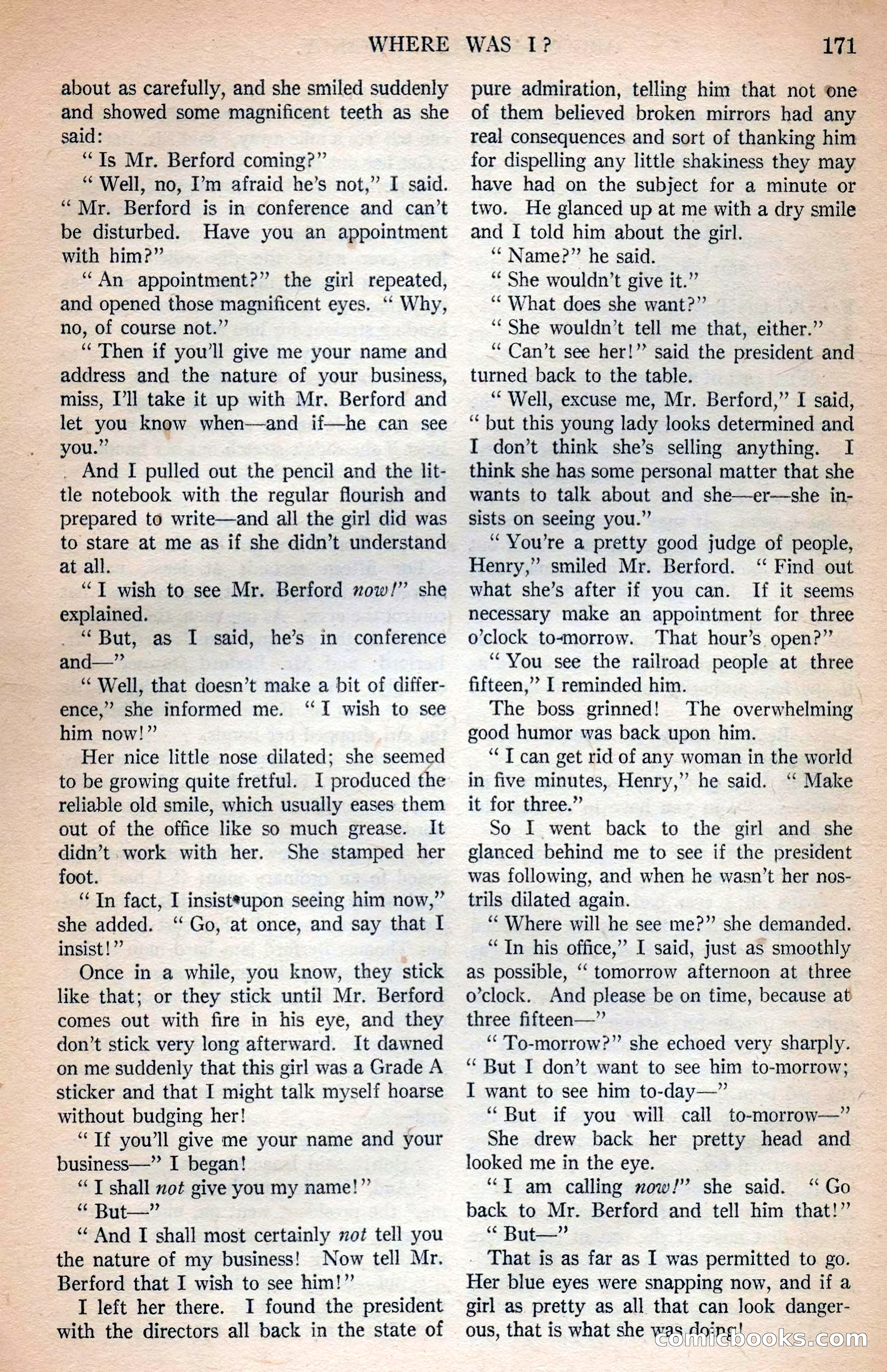 Argosy All-Story Weekly — page 15 of 166