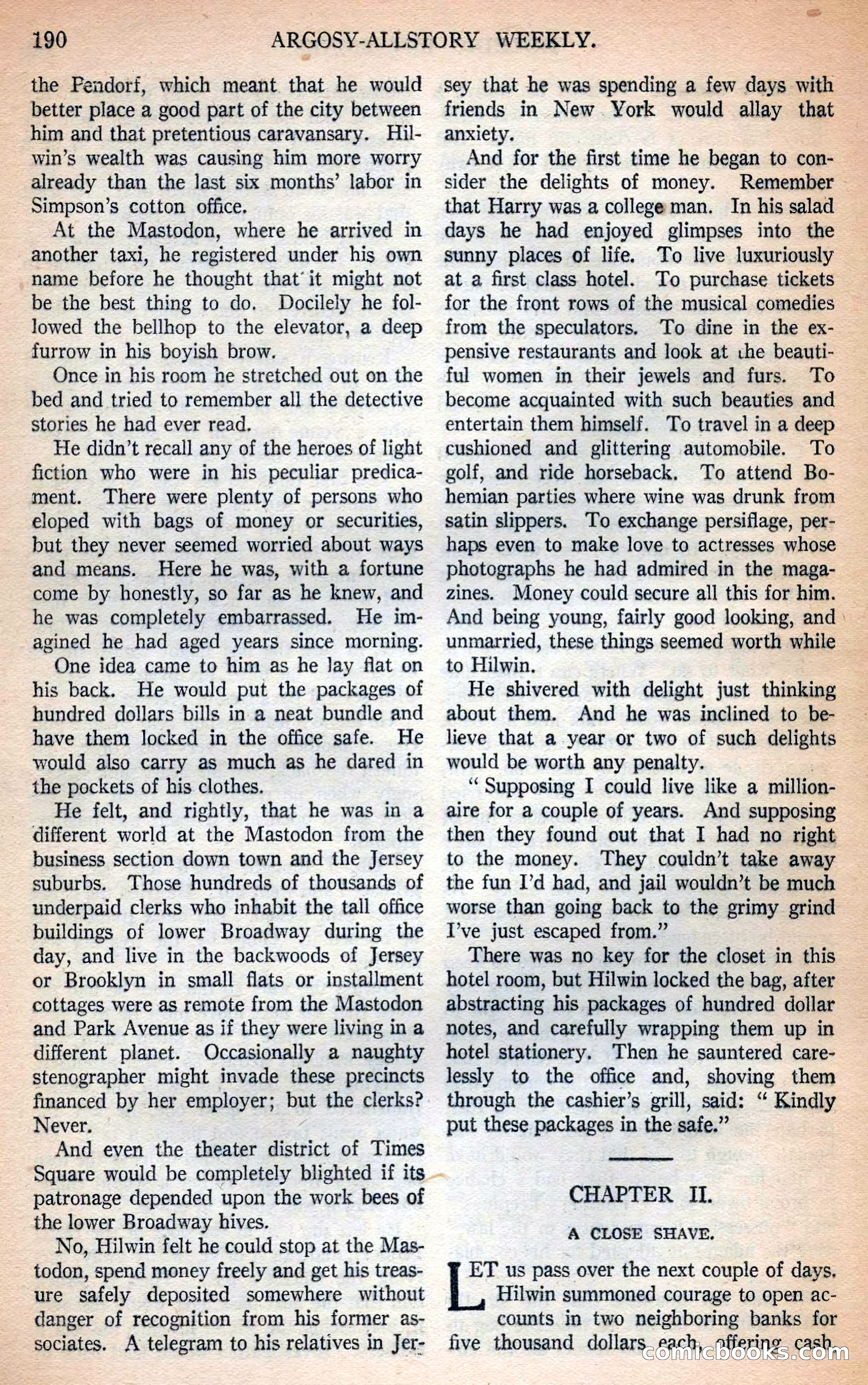 Argosy All-Story Weekly — page 34 of 166